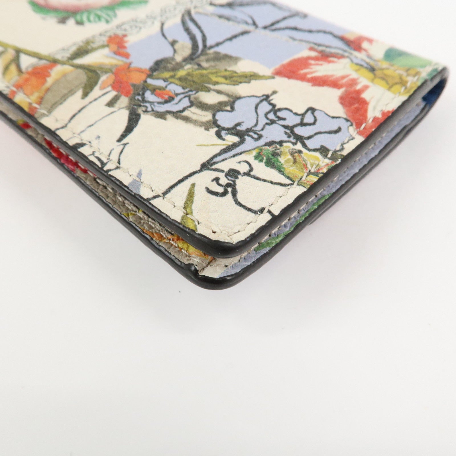 Ferragamo Gancini Leather Fragment Case Card Case Multicolor