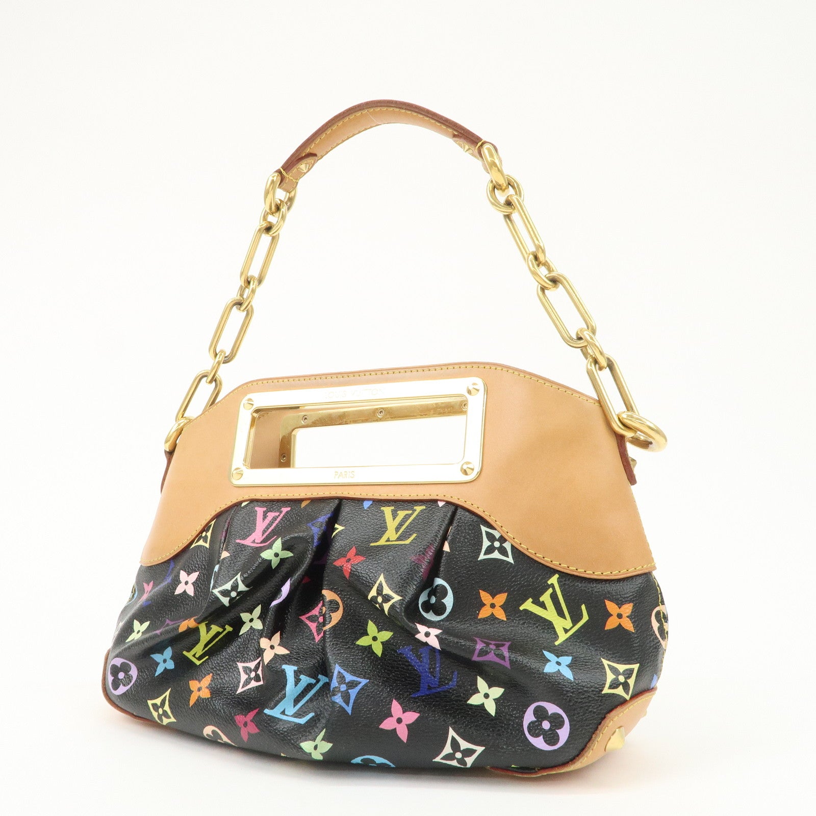 Louis Vuitton Monogram Multicolor Judy PM Hand Bag Noir M40258