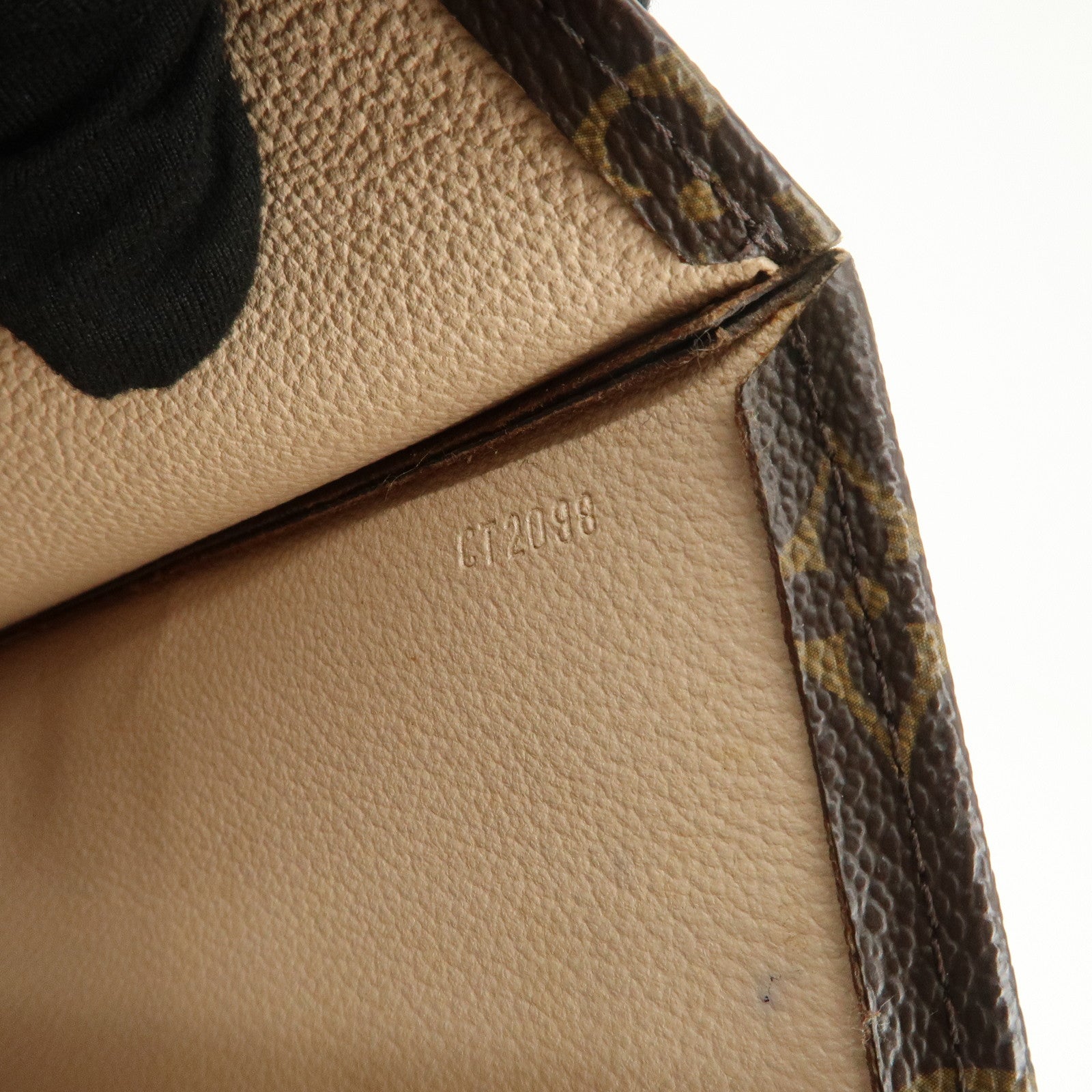 Louis Vuitton Monogram Sac Plat Tote Bag Hand Bag Brown M51140