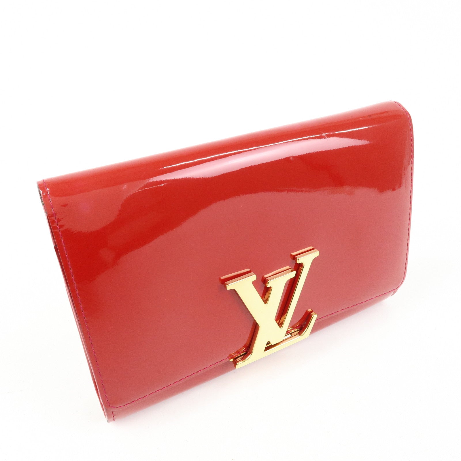 Louis Vuitton Vernis Leather Pochette Louise EW Clutch Bag M94270