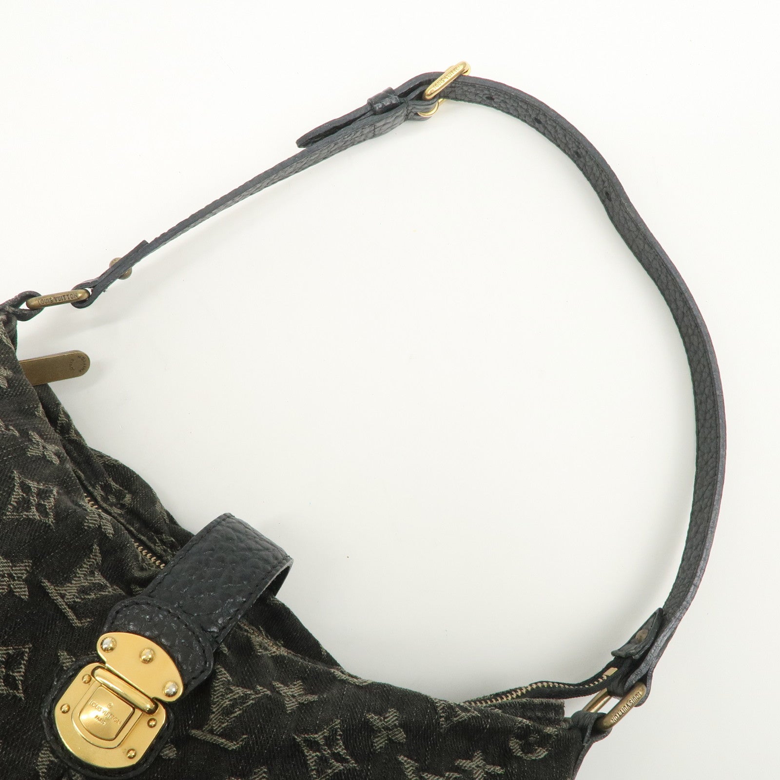 Louis Vuitton Monogram Denim Slightly Shoulder Bag Noir M95835