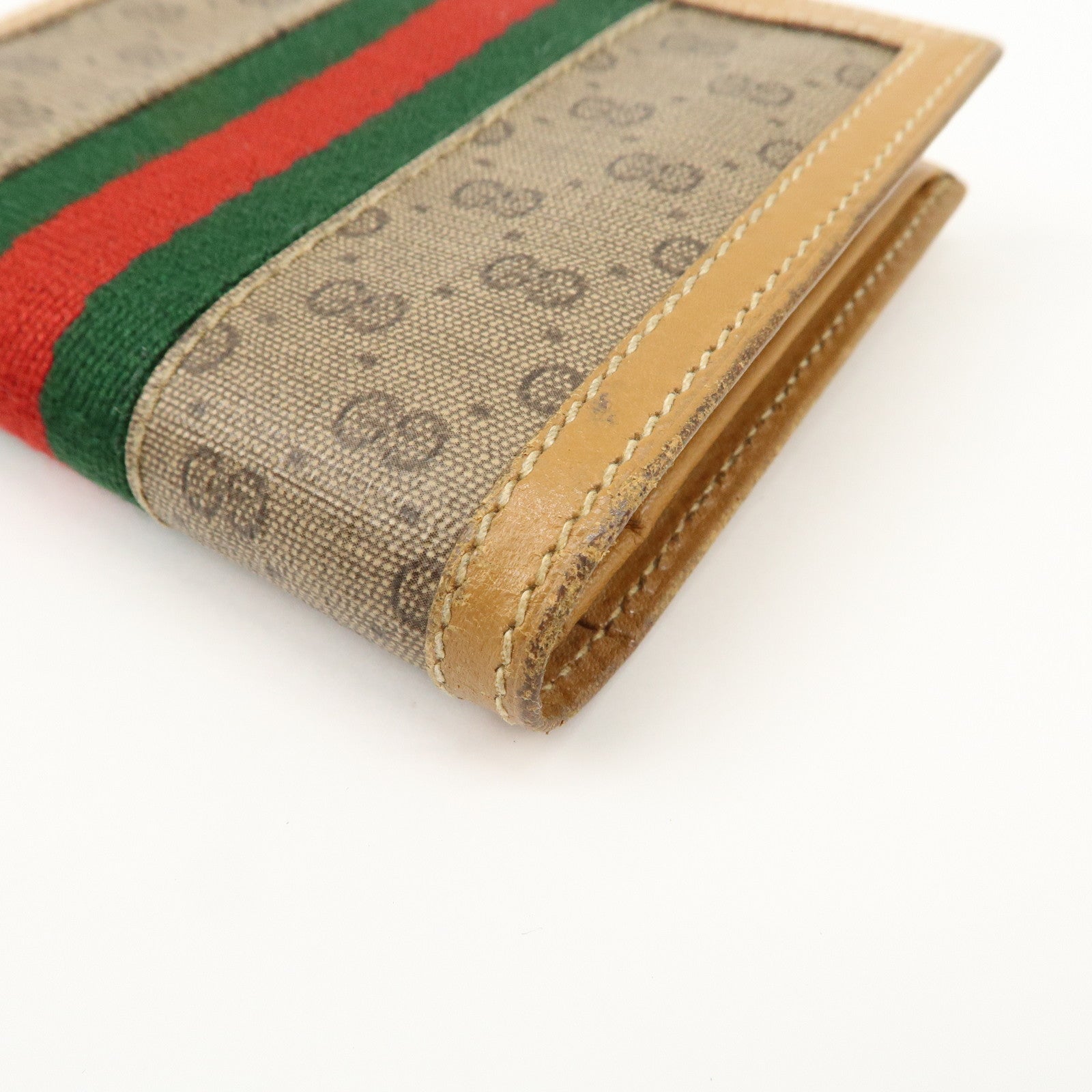 GUCCI Interlocking G GG Crystal Leather Bi-fold Wallet 035 904 0902