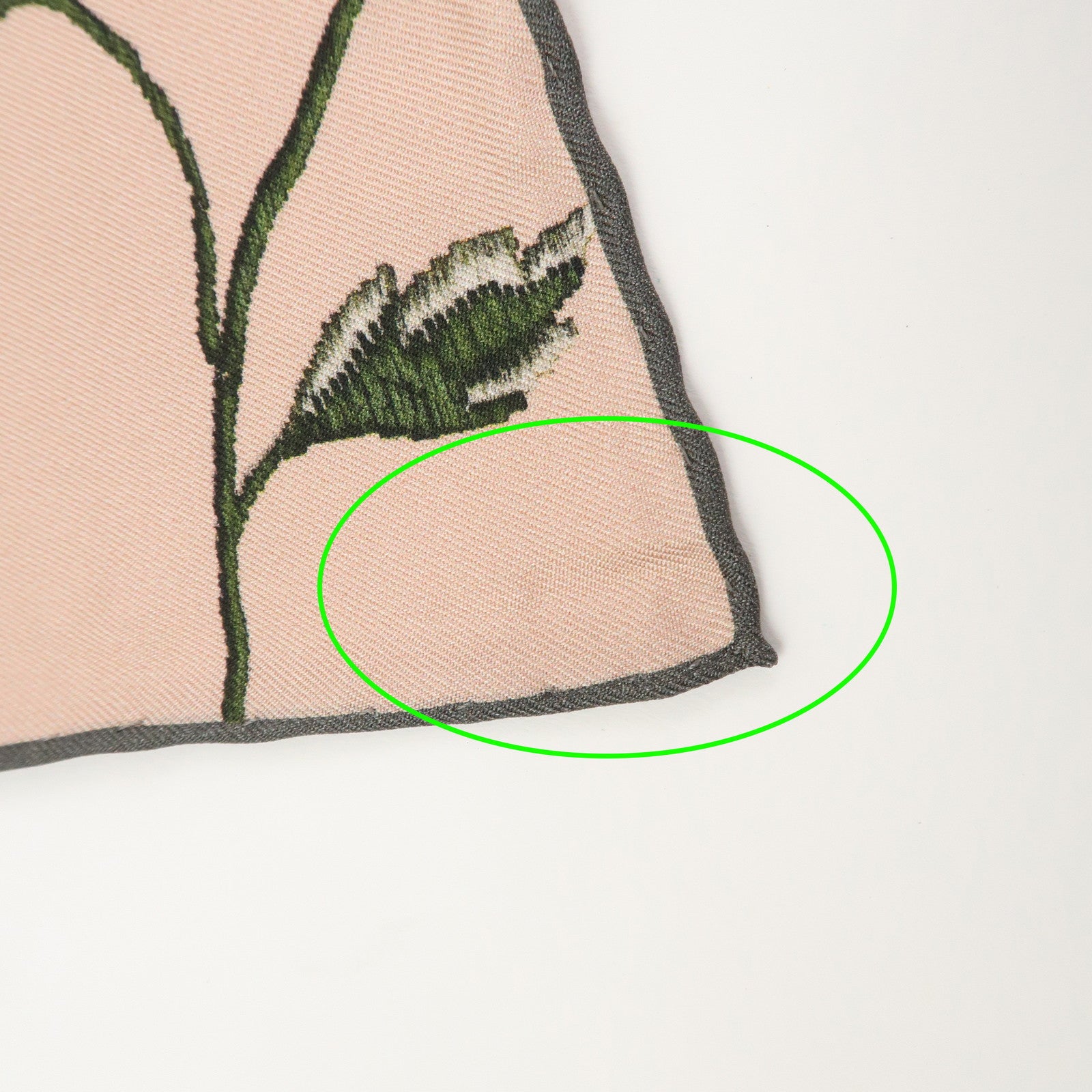 Christian Dior Logo Silk 100%  Bird-and-Flower Scarf Pink