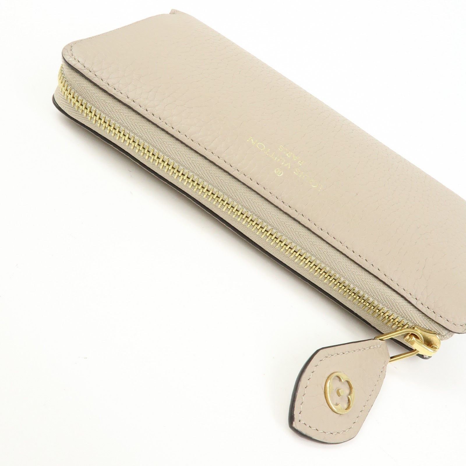 Louis Vuitton Portefeuille Comete Leather Long Wallet Greige M63104