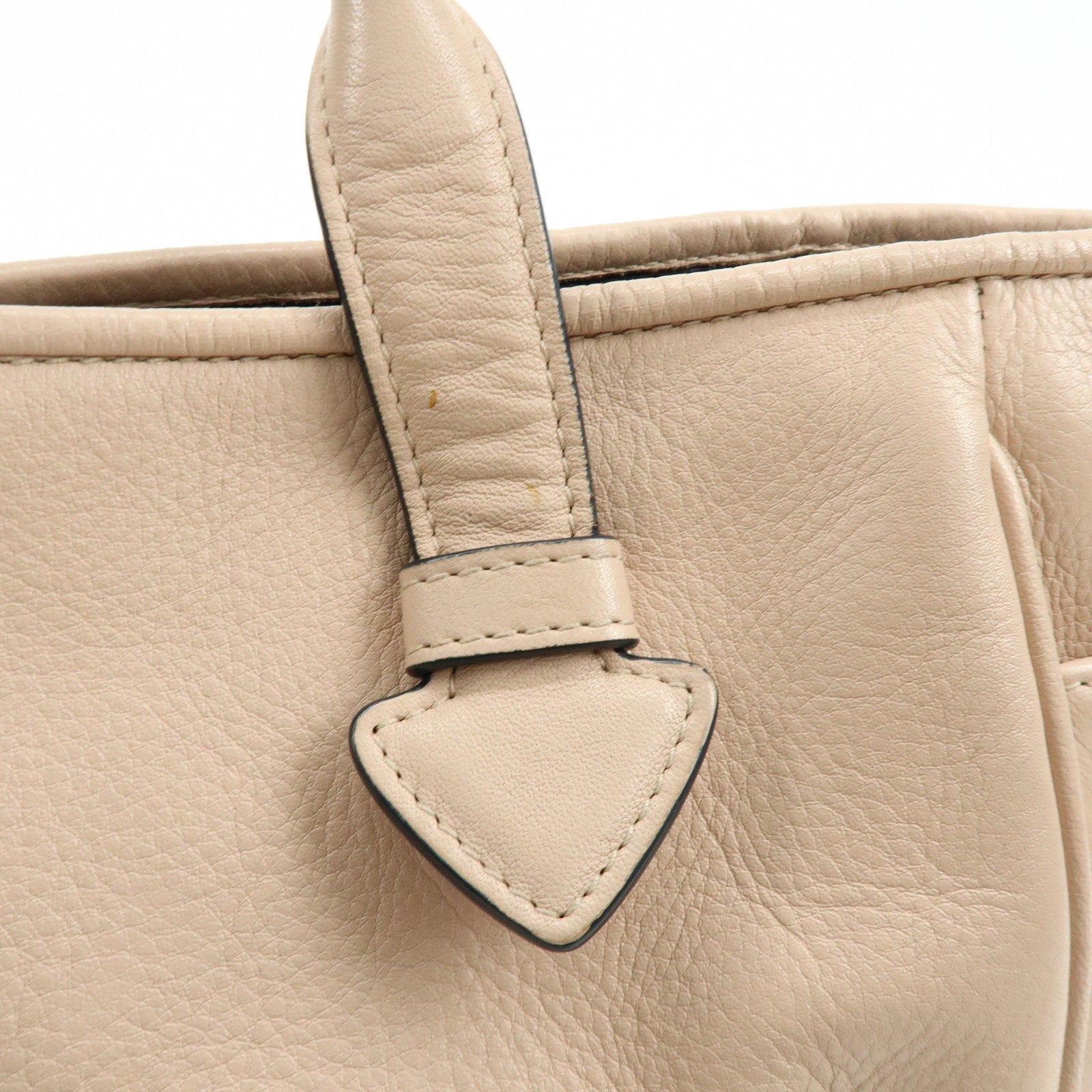 LOEWE Heritage Calf Leather Tote Bag Hand Bag Light Pink