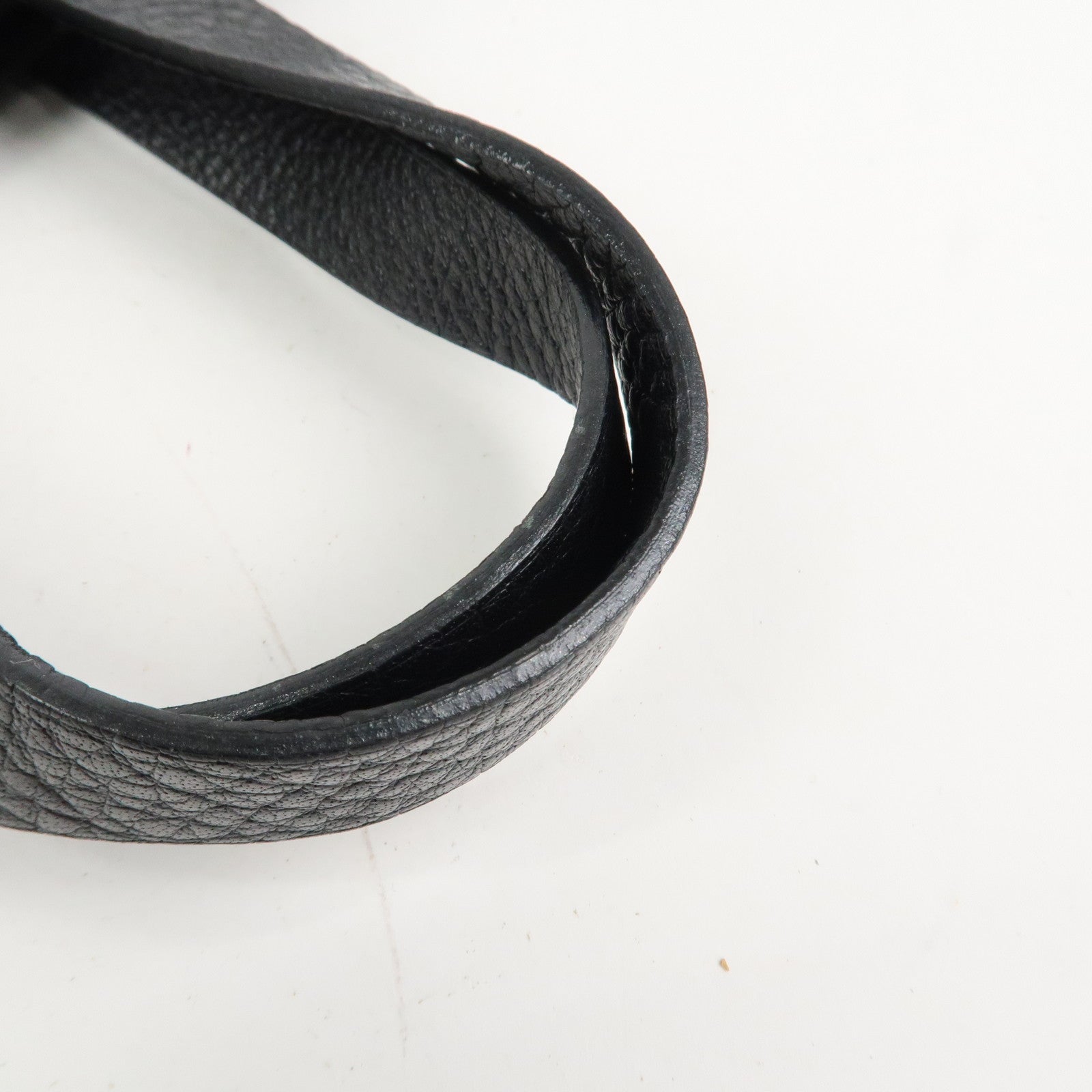 HERMES Amedaba PM Diago Canvas Leather Tote Bag Hand Bag Black