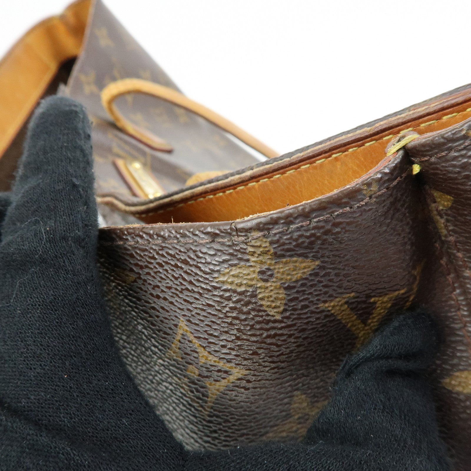 Louis Vuitton Monogram Wilshire MM Tote Bag Brown M45644