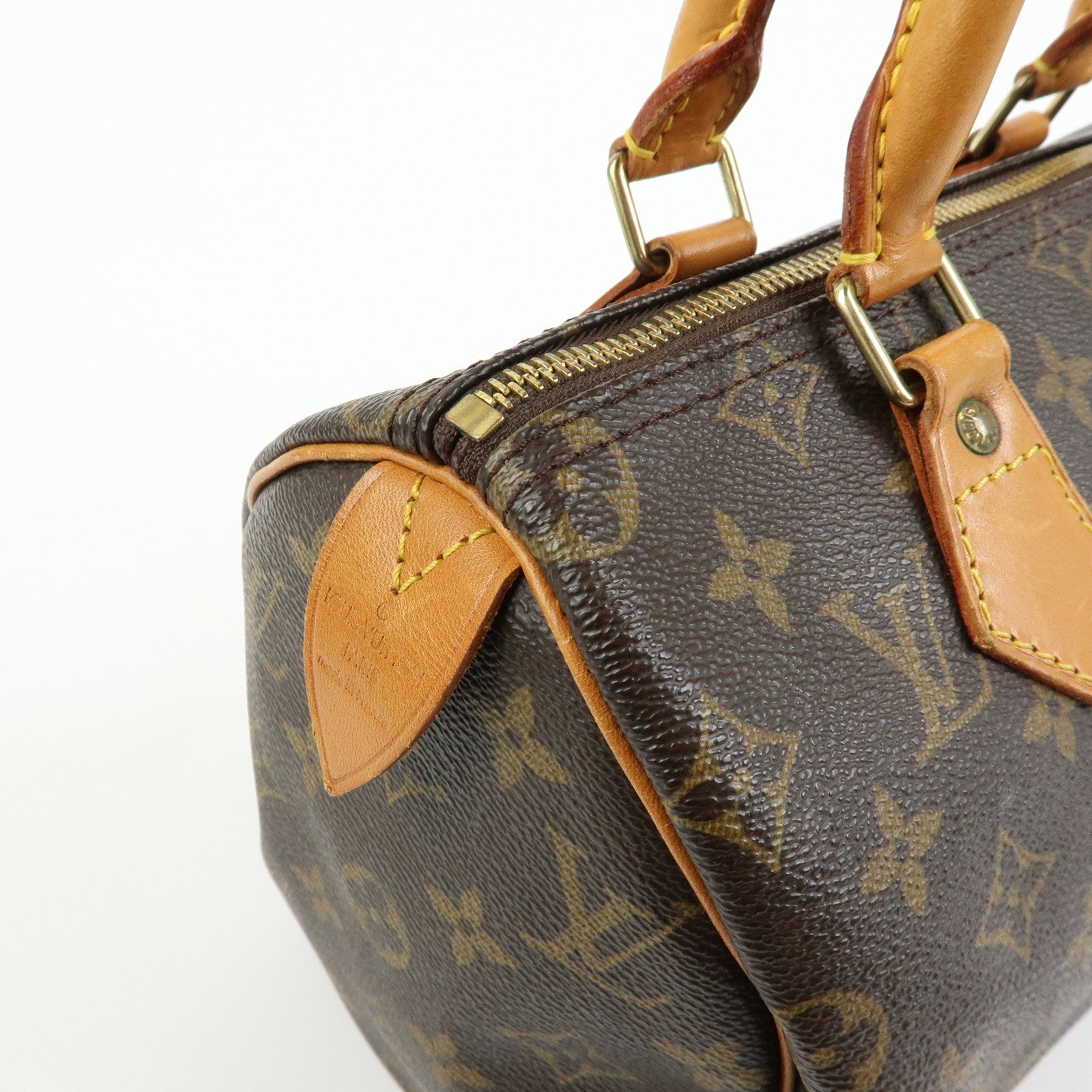 Louis Vuitton Monogram Speedy 25 Boston Bag Hand Bag Brown M41528