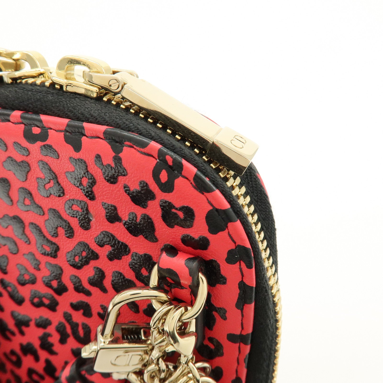 Christian Dior Lady Dior Call’in Dior Leather Phone Holder Pink