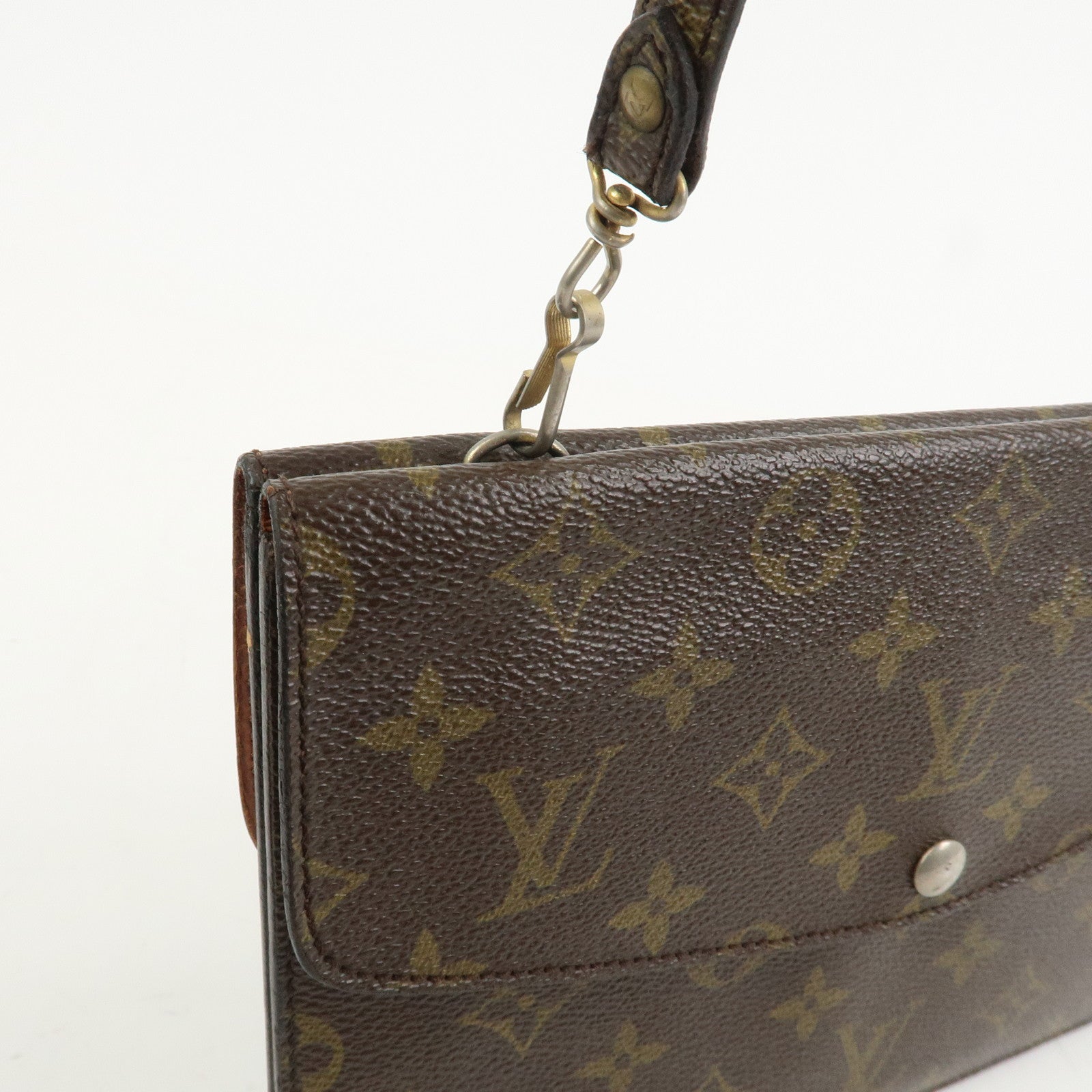 Louis Vuitton Monogram Double Rabat Shoulder Bag Brown M51815