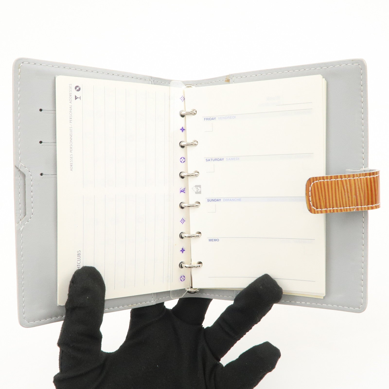 Louis Vuitton Cyber Epi Agenda PM Day Meets Night Planner M99081