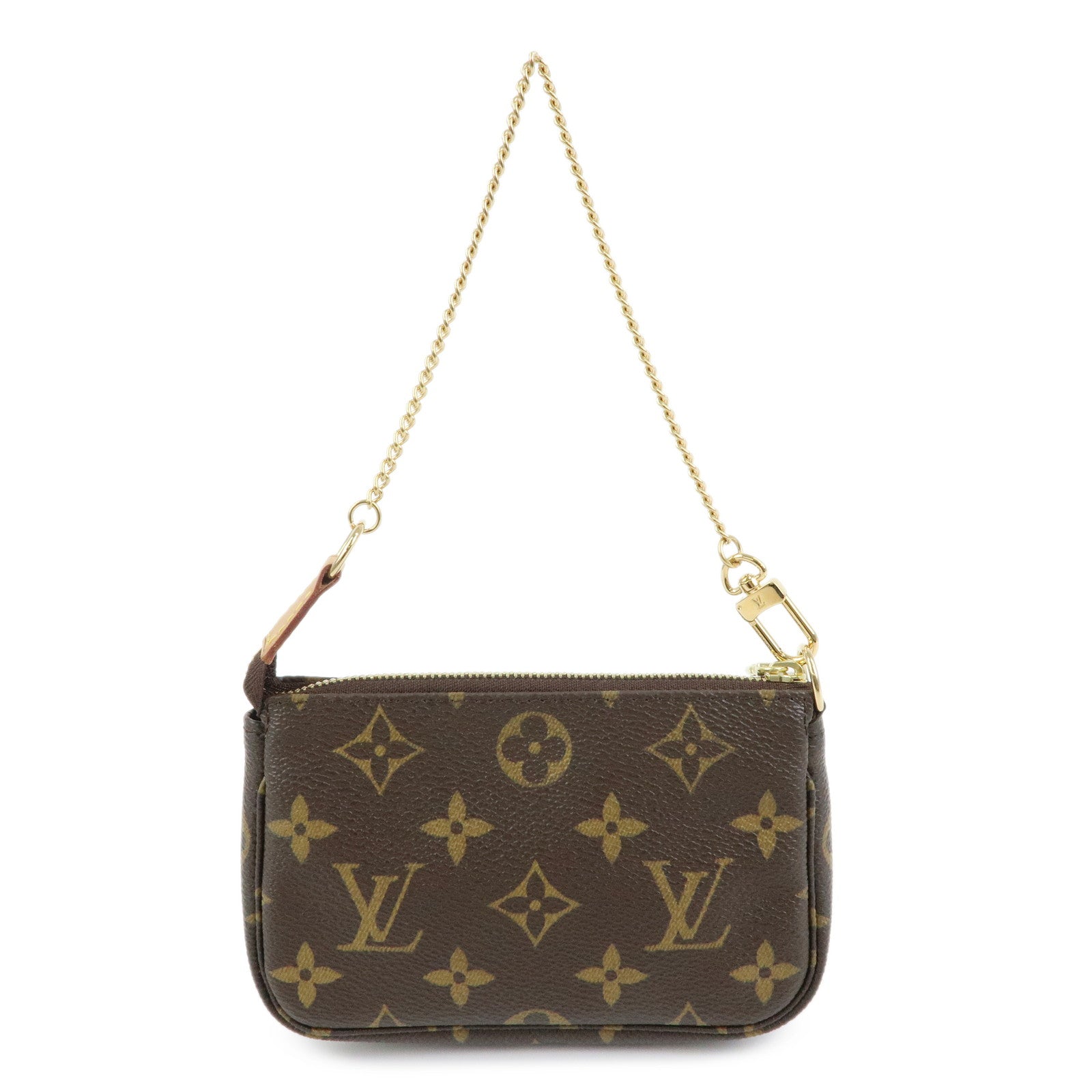 Louis Vuitton Monogram Mini Pochette Accessoires Hand Bag M58009