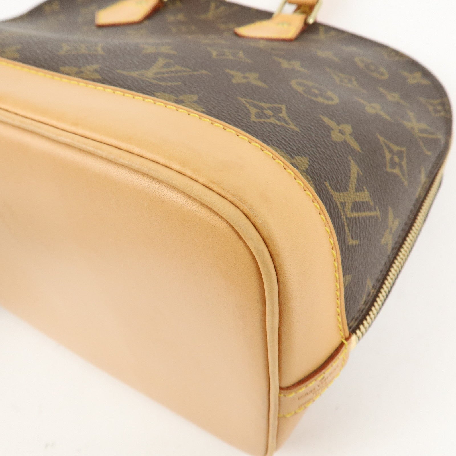 Louis Vuitton Monogram Alma Hand Bag Brown M51130