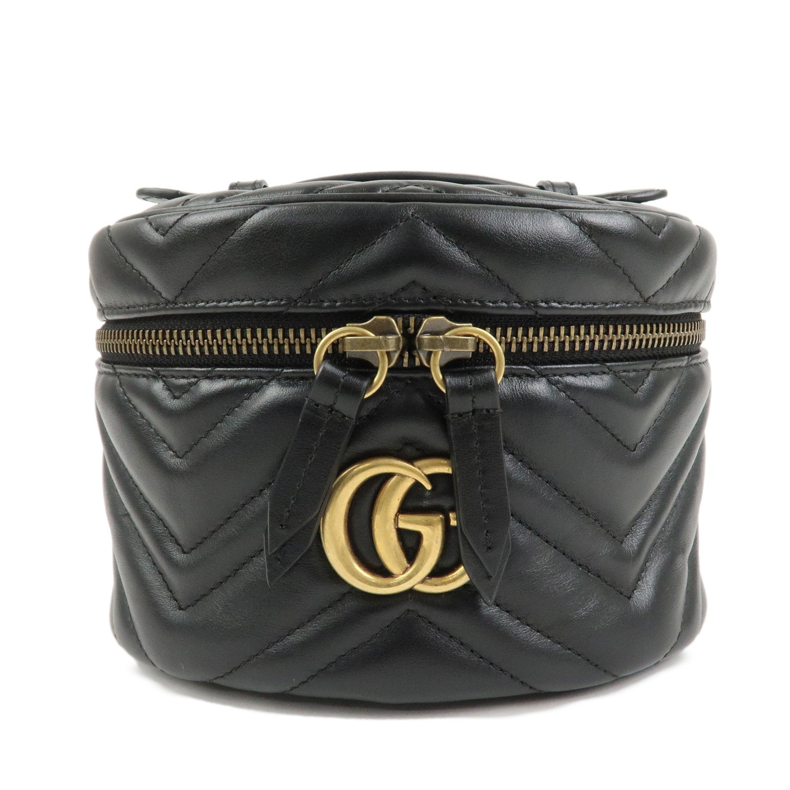 GUCCI GG Marmont Leather Mini Backpack Rucksack Black 598594