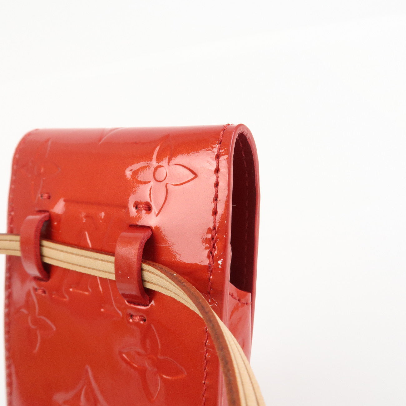 Louis Vuitton Monogram Vernis Green Cigarette Case Rouge M91155