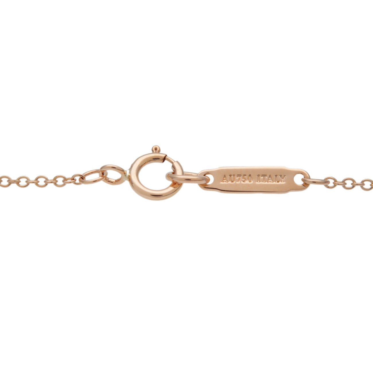 Tiffany & Co 1837 1P Diamond Necklace K18 750PG Rose Gold
