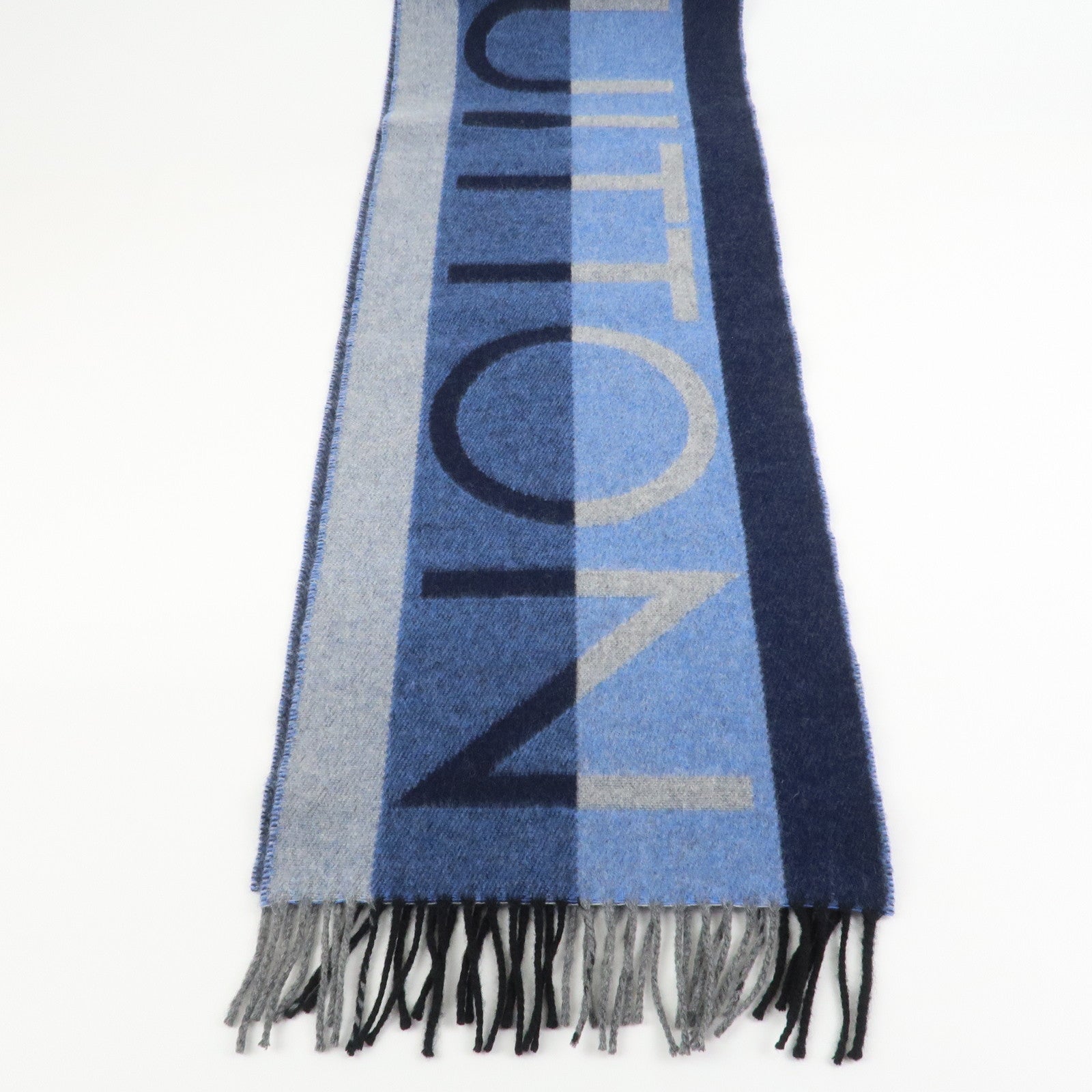 Louis Vuitton LV Horizon Wool Cashmere Scarf Blue M70921