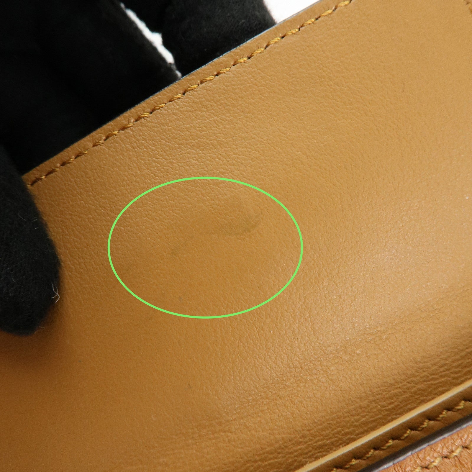 FENDI Peekaboo Leather Key Case Key Holder Brown 8AP159