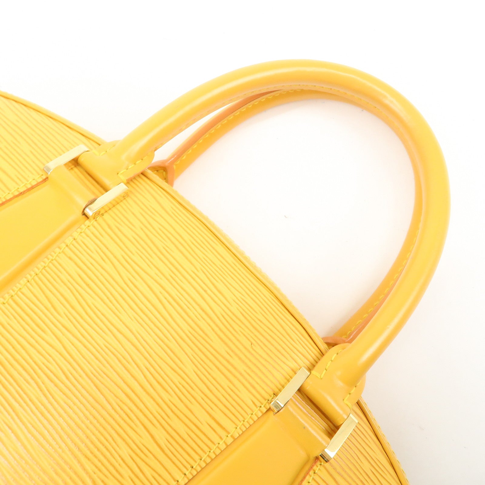 Louis Vuitton Epi Leather Jasmine Hand Bag Tassilli Yellow M52089
