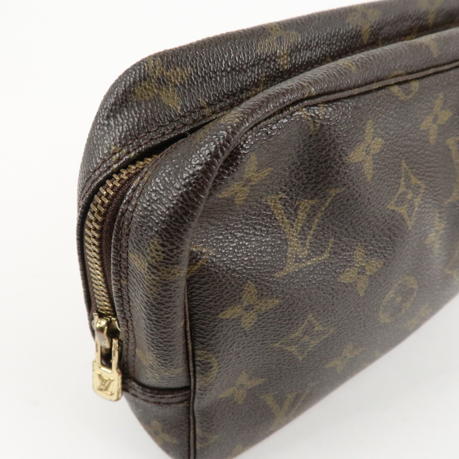 Louis Vuitton Monogram Trousse Toilette 23 Pouch Brown M47524 Used