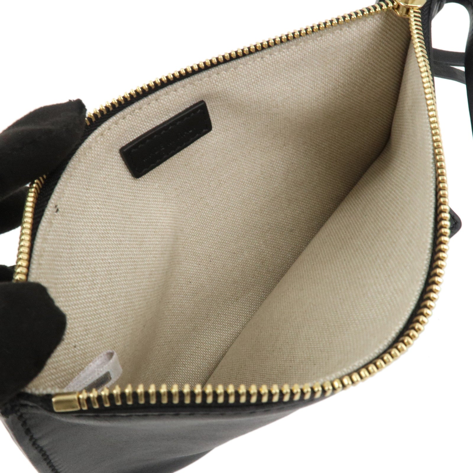 JIMMY CHOO Jaquard Leather Tote Bag Shoulder Bag Black