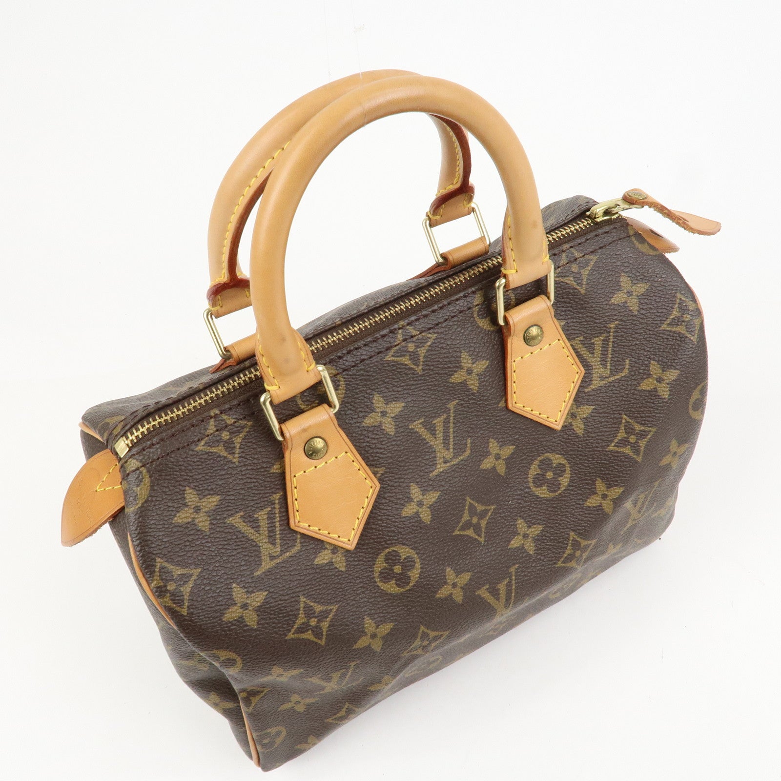 Louis Vuitton Monogram Speedy 25 Boston Bag Hand Bag Brown M41528