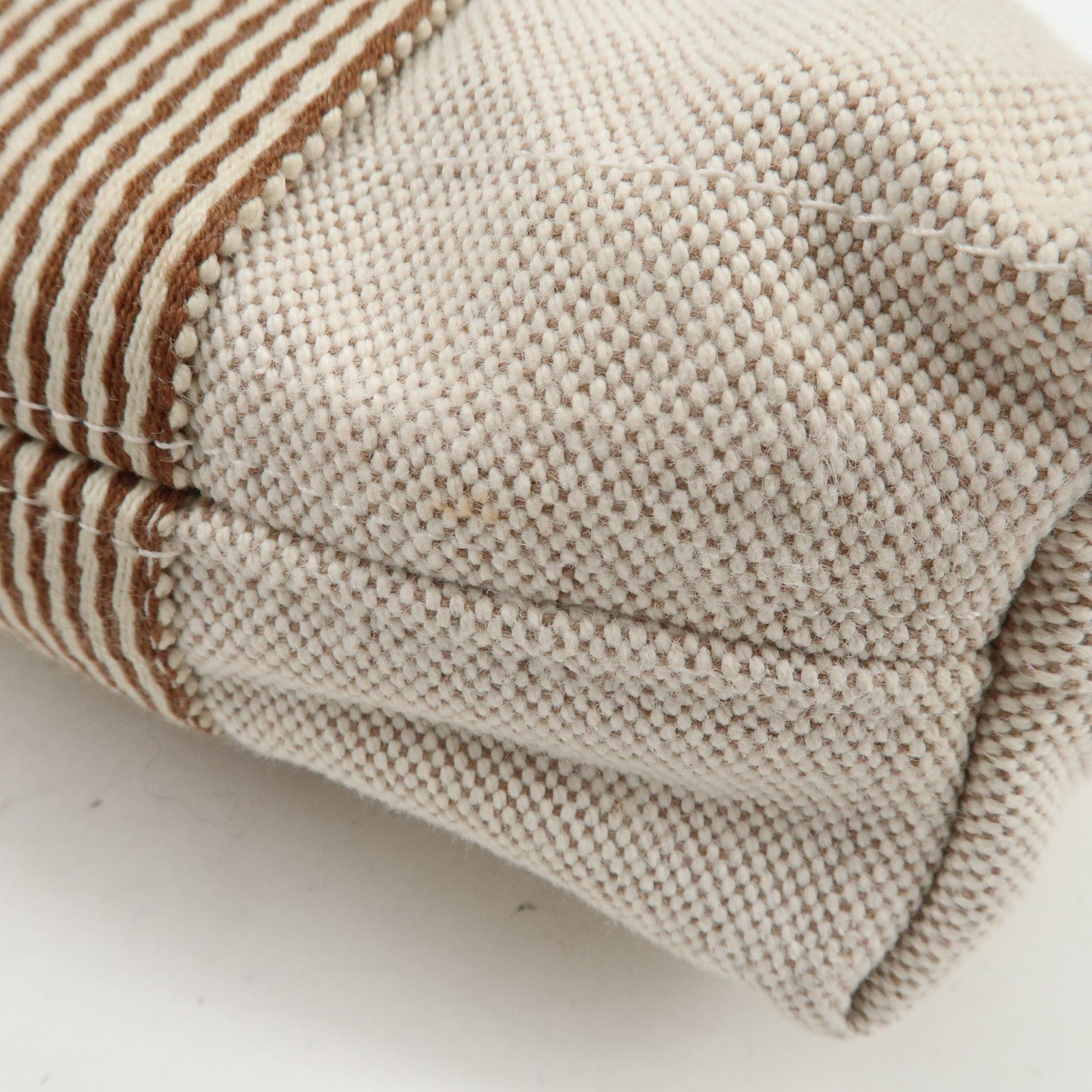 HERMES New Fourre Tout Toile Ash Tote Bag Hand Bag Beige