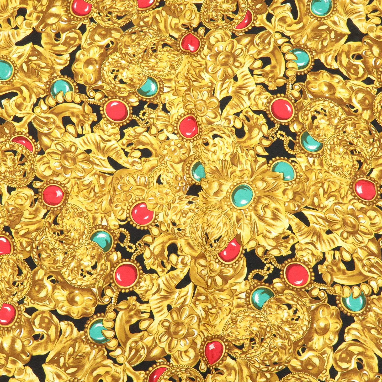 SAINT LAURENT PARIS Silk 100% Scarf Jewelry Poka Dots Black Yellow