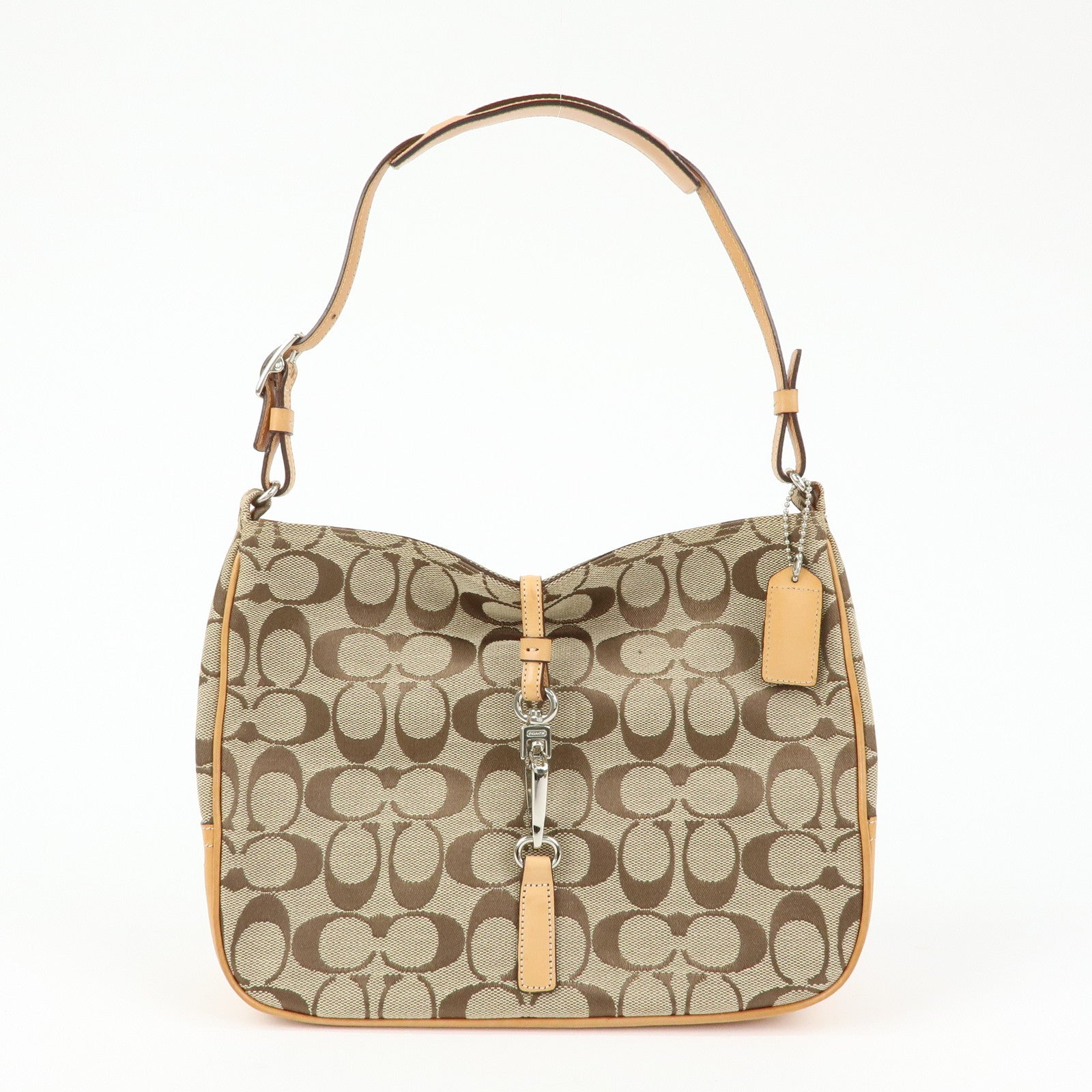 COACH Set of 3 Signature Canvas Leather Shoulder Bag Hand Bag