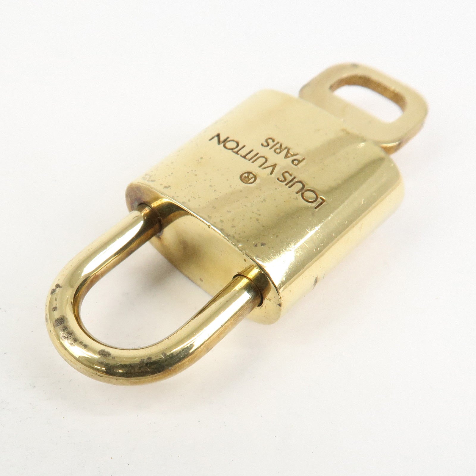 Louis Vuitton Set of 10 Lock & Key Cadena Key Lock Metal Gold Used