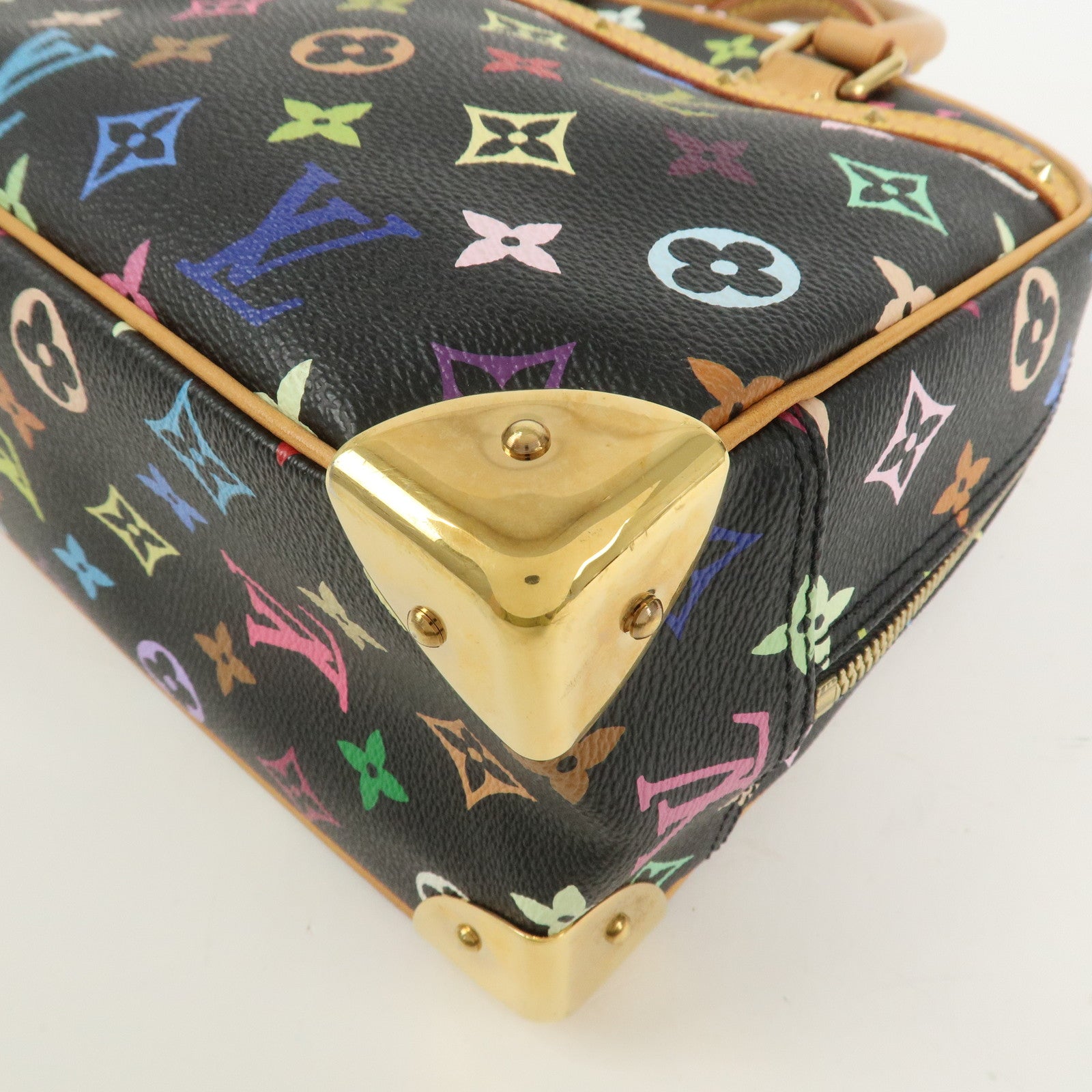 Louis Vuitton Monogram Multicolor Trouville Hand Bag Noir M92662