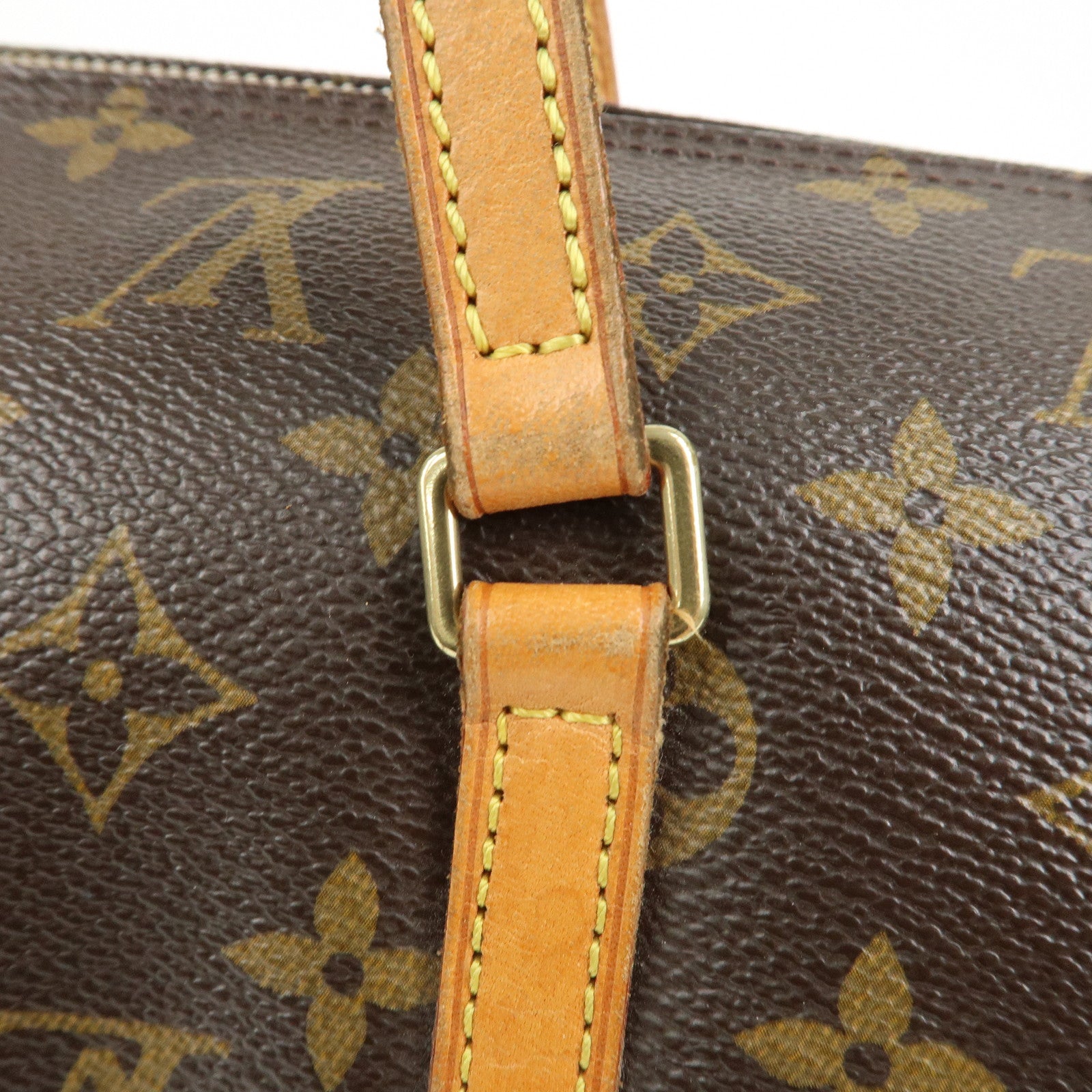 Louis Vuitton Monogram Papillon 30 Hand Bag Brown M51365