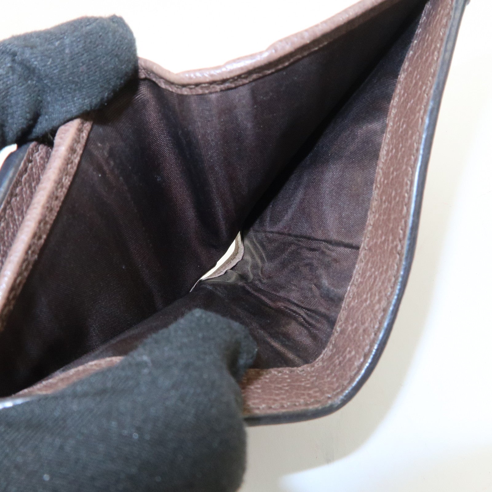 GUCCI Ophidia GG Supreme Leather Bi-Fold Wallet Beige 523155