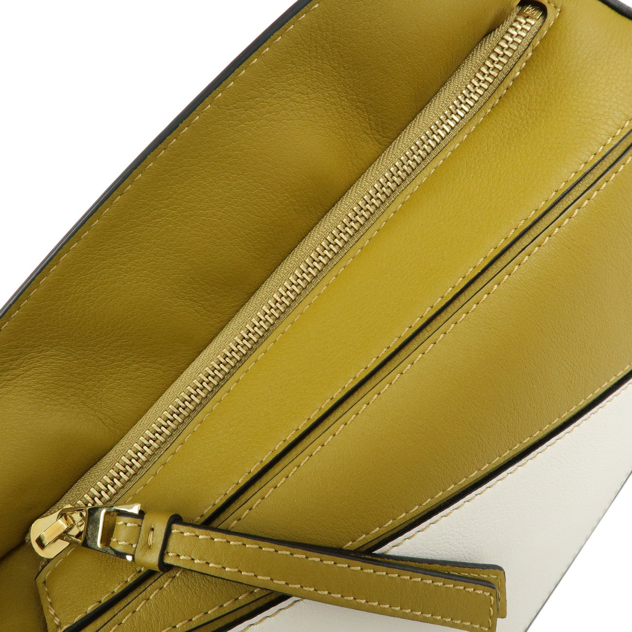 LOEWE Anagram Calf Leather 2Way Puzzle Bag Small Ocher A510S21X55