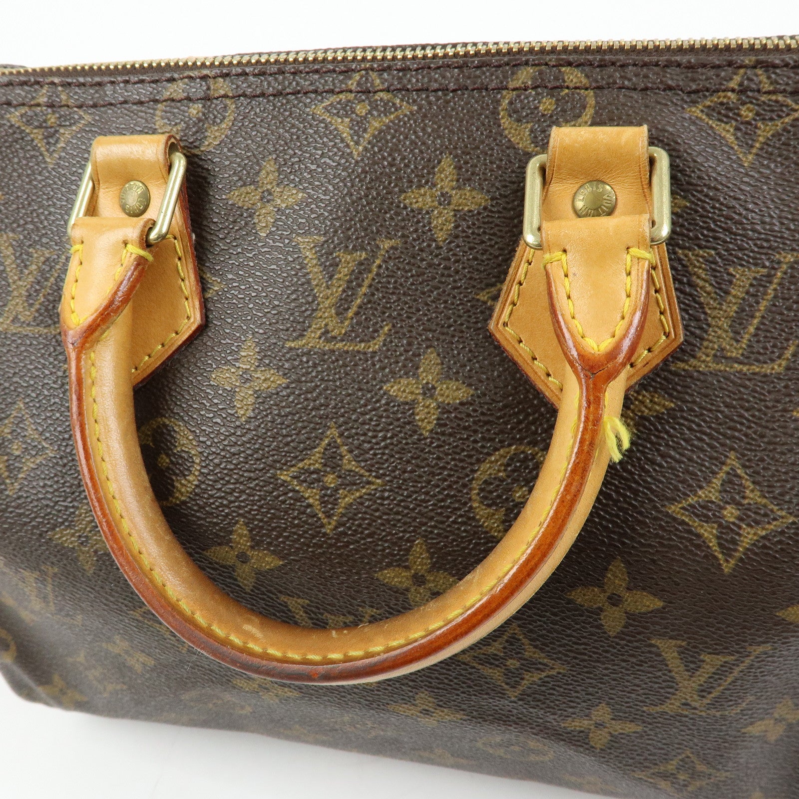 Louis Vuitton Monogram Speedy 25 Boston Bag Hand Bag Brown M41528