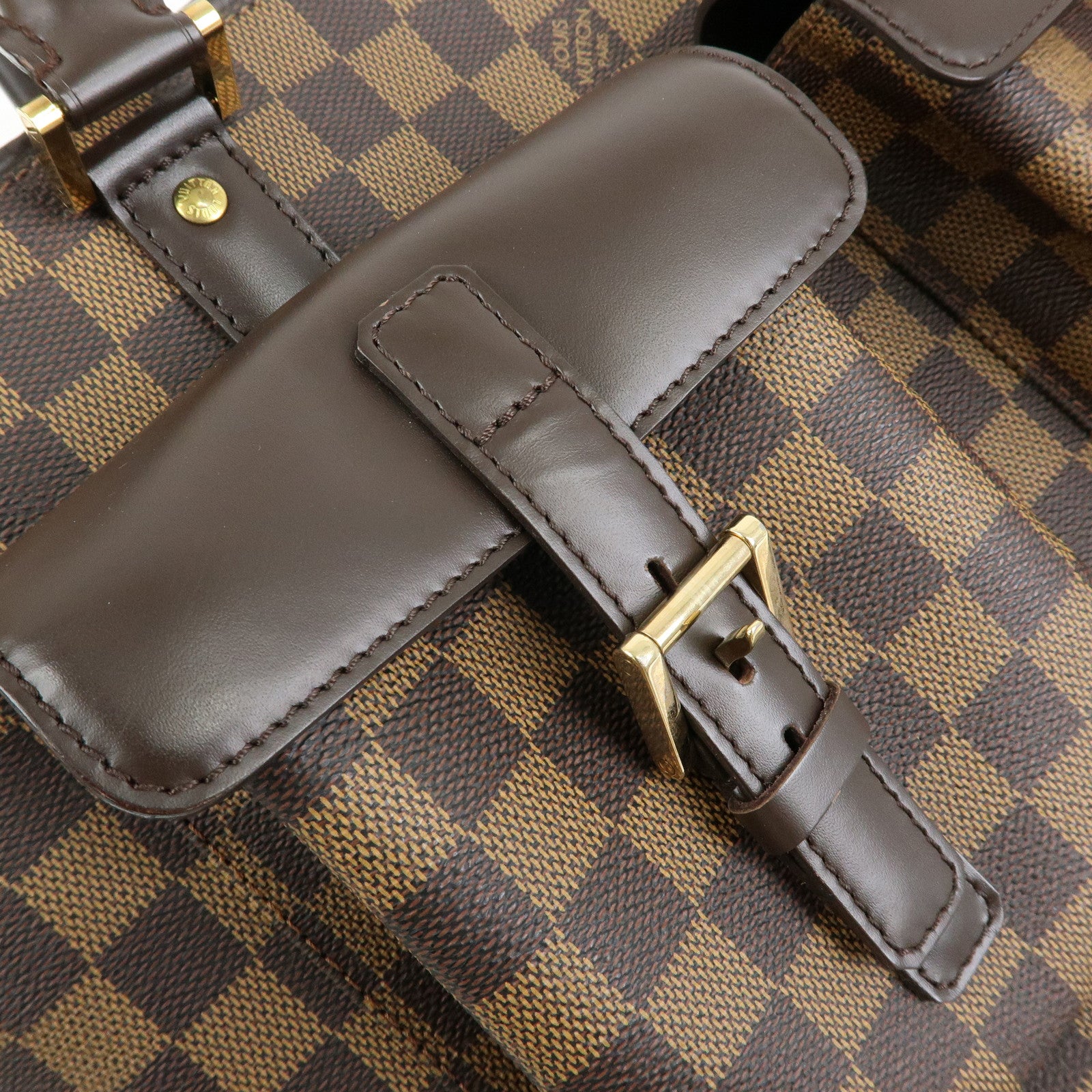 Louis Vuitton Damier Canvas Leather Manosque GM Hand Bag N51120