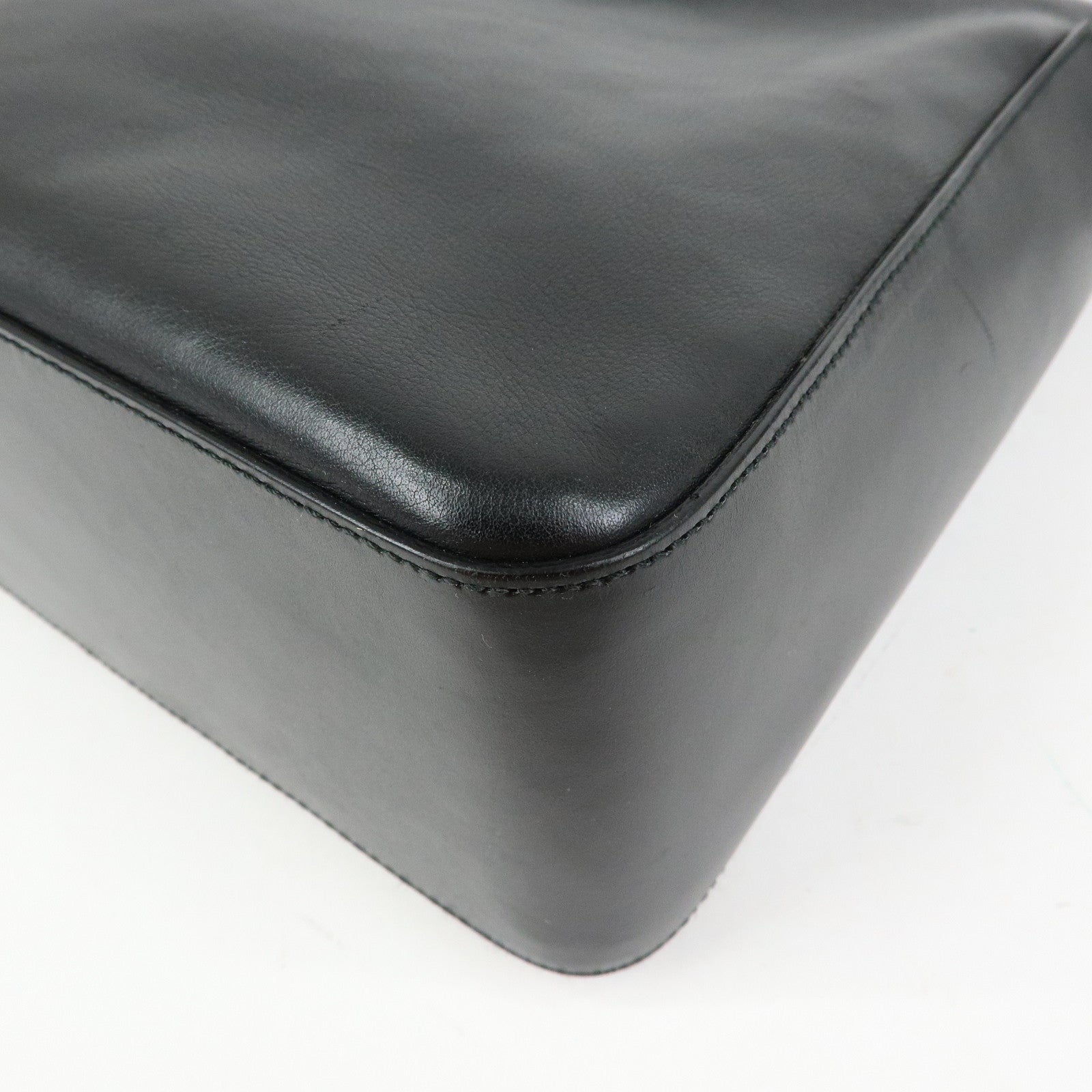 GUCCI Leather Shoulder Bag Hand Bag Black 001・3766