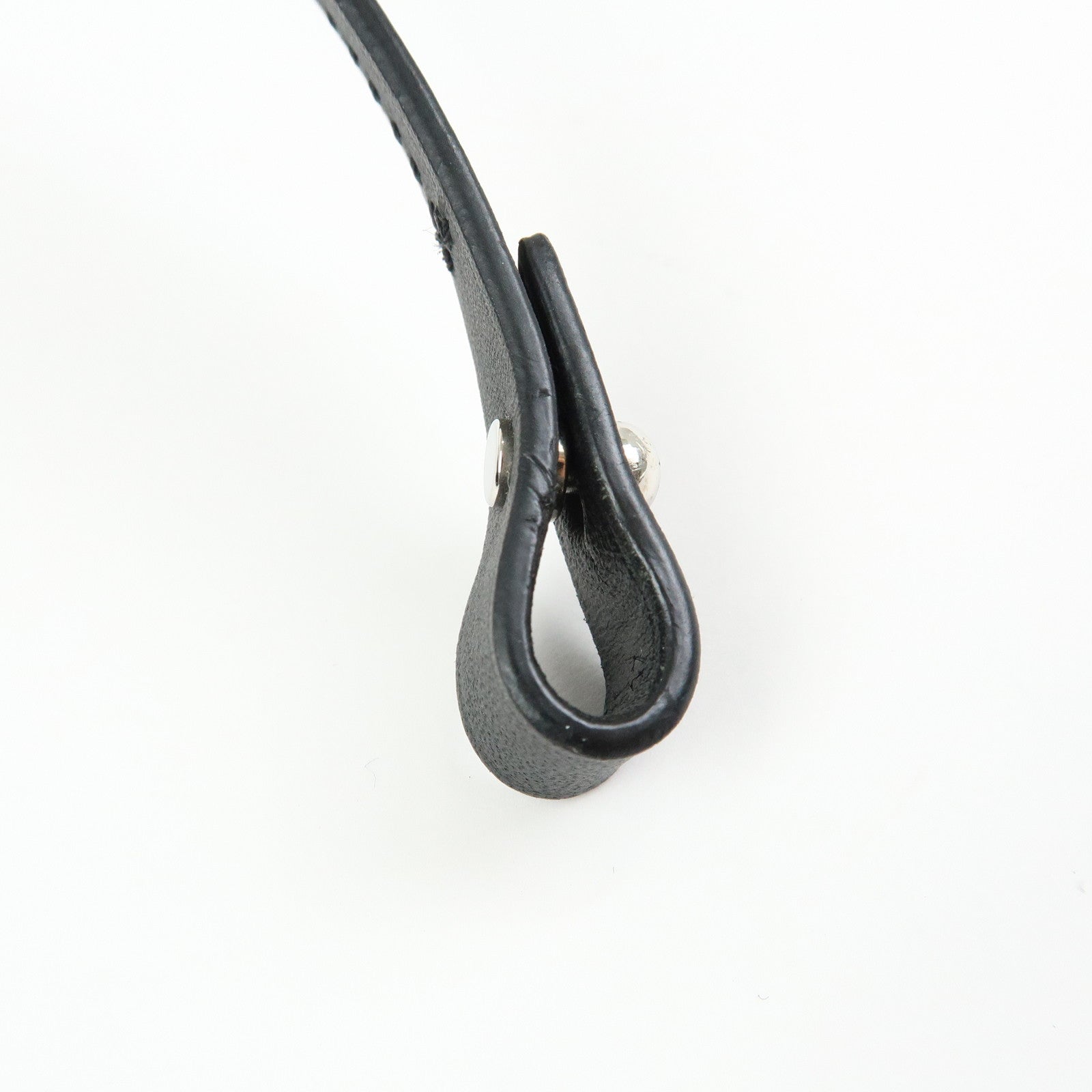 Louis Vuitton Bracelet Archive Leather Metal Bracelet Black M6290