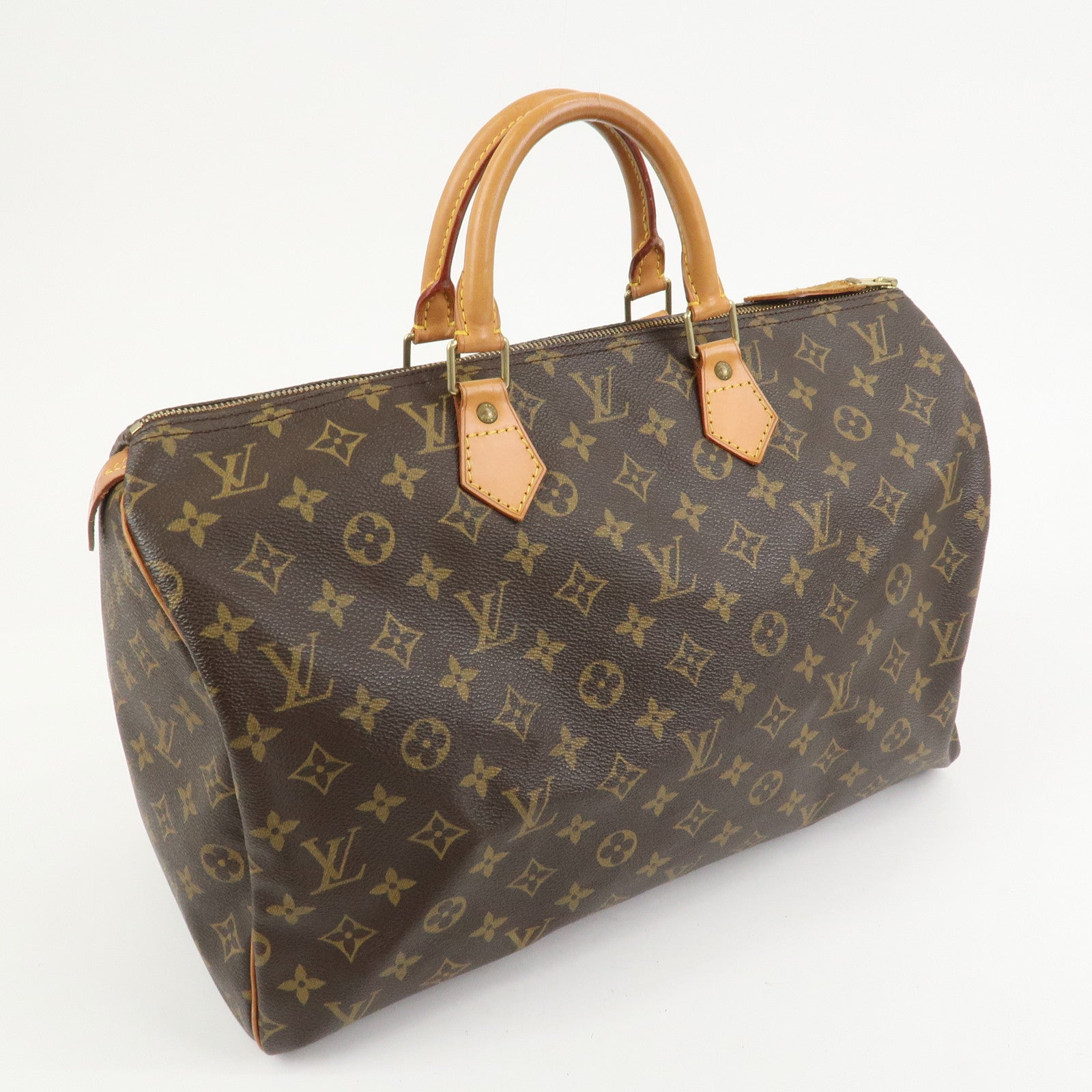 Louis Vuitton Monogram Speedy 40 Hand Bag Boston Bag Brown M41522