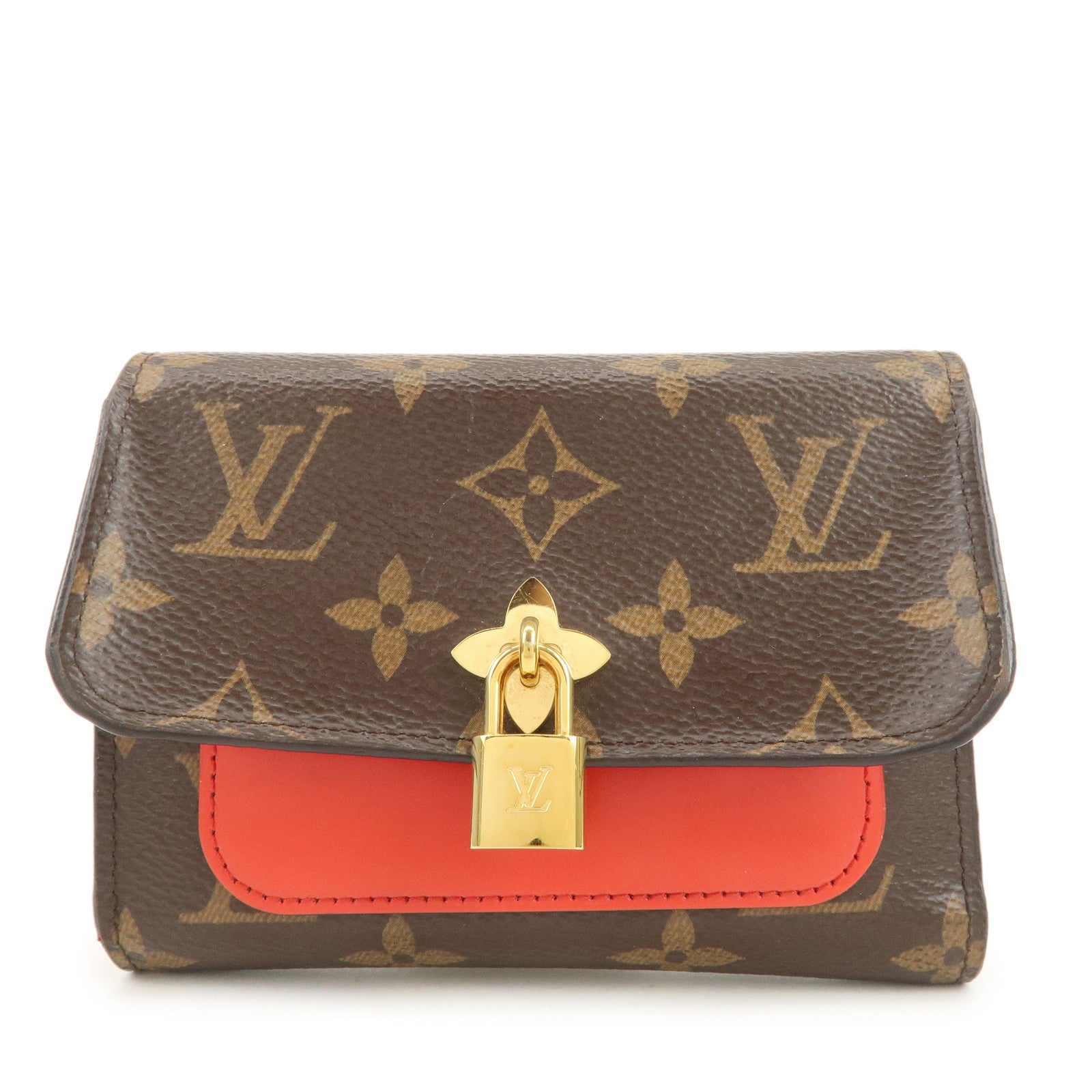 Louis Vuitton Monogram Portefeuille Flower Wallet Coquelicot M62567