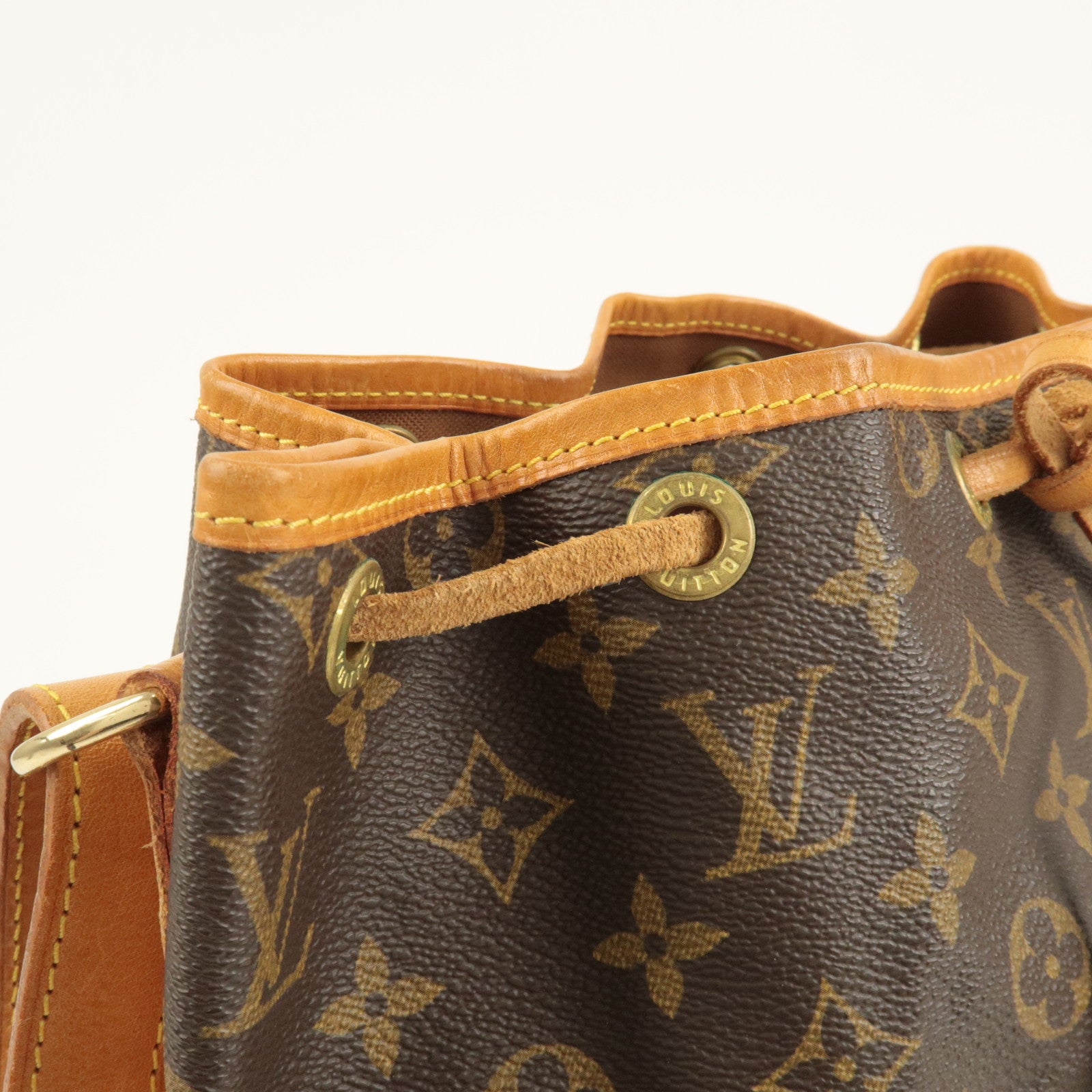 Louis Vuitton Monogram Noe Shoulder Bag Hand Bag Brown M42224 Used