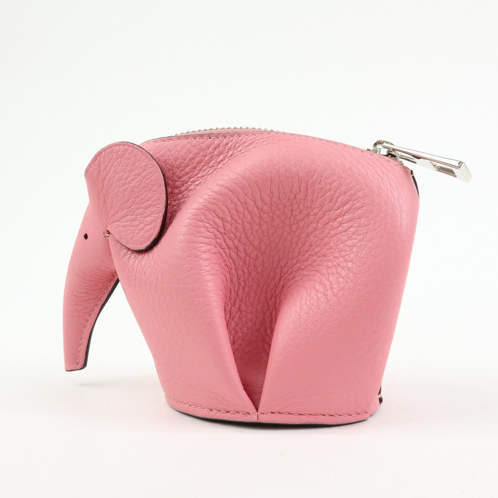 LOEWE Calf Leather Elephant Coin Case Coin Purse Coin Bag Pink