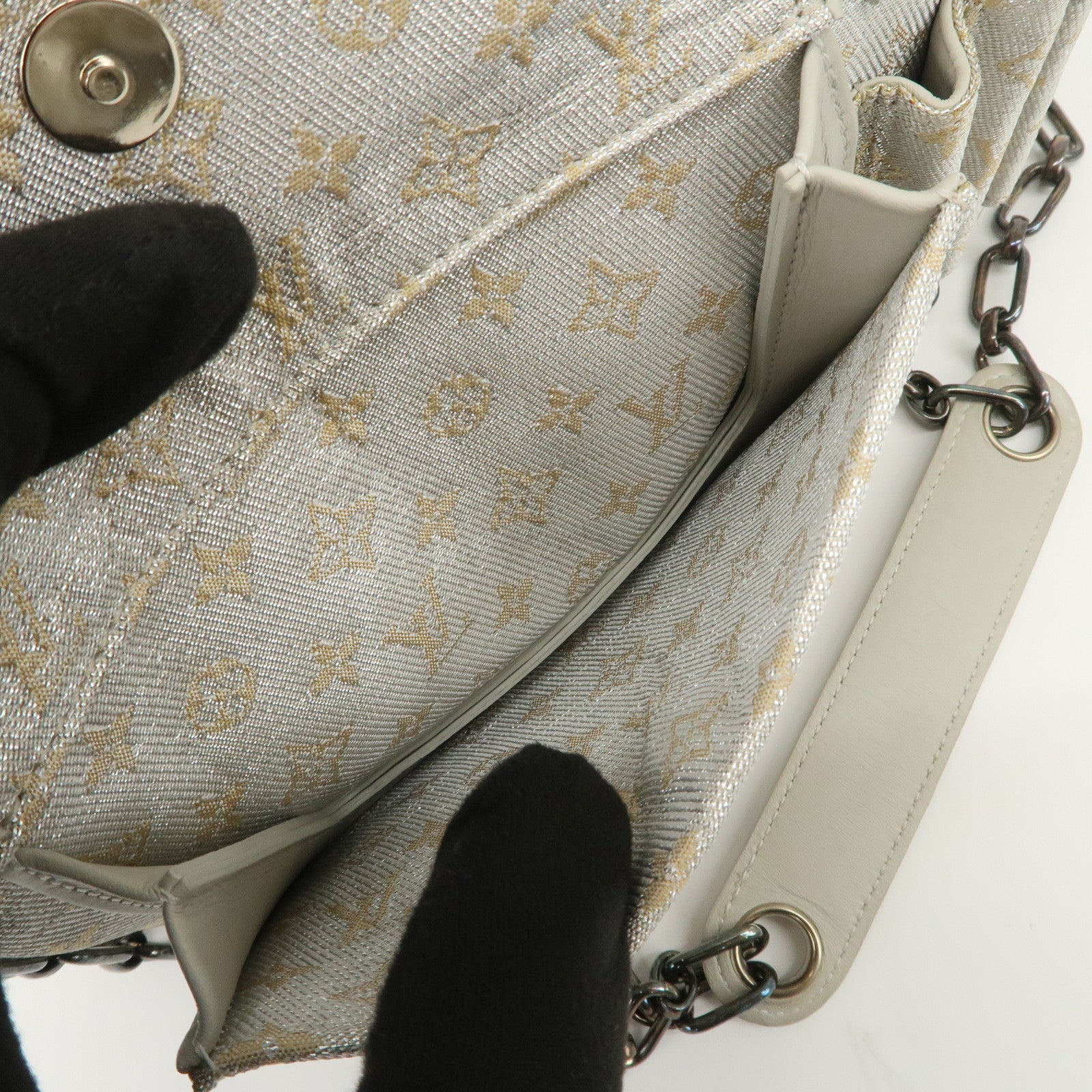 Louis Vuitton Monogram Shine Mackenna Chain Shoulder Bag M92362