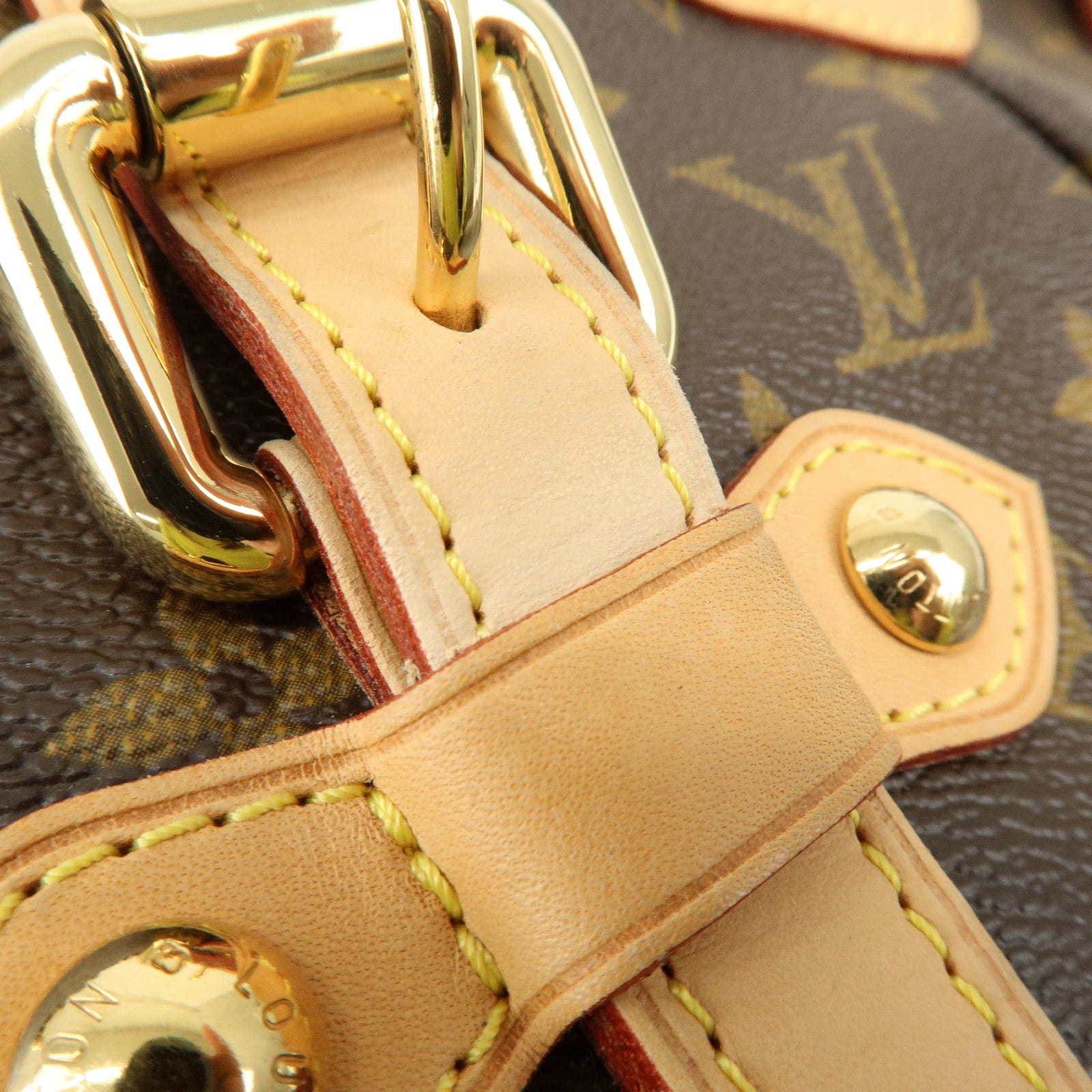 Louis Vuitton Monogram Palermo GM 2Way Hand Bag Brown M40146