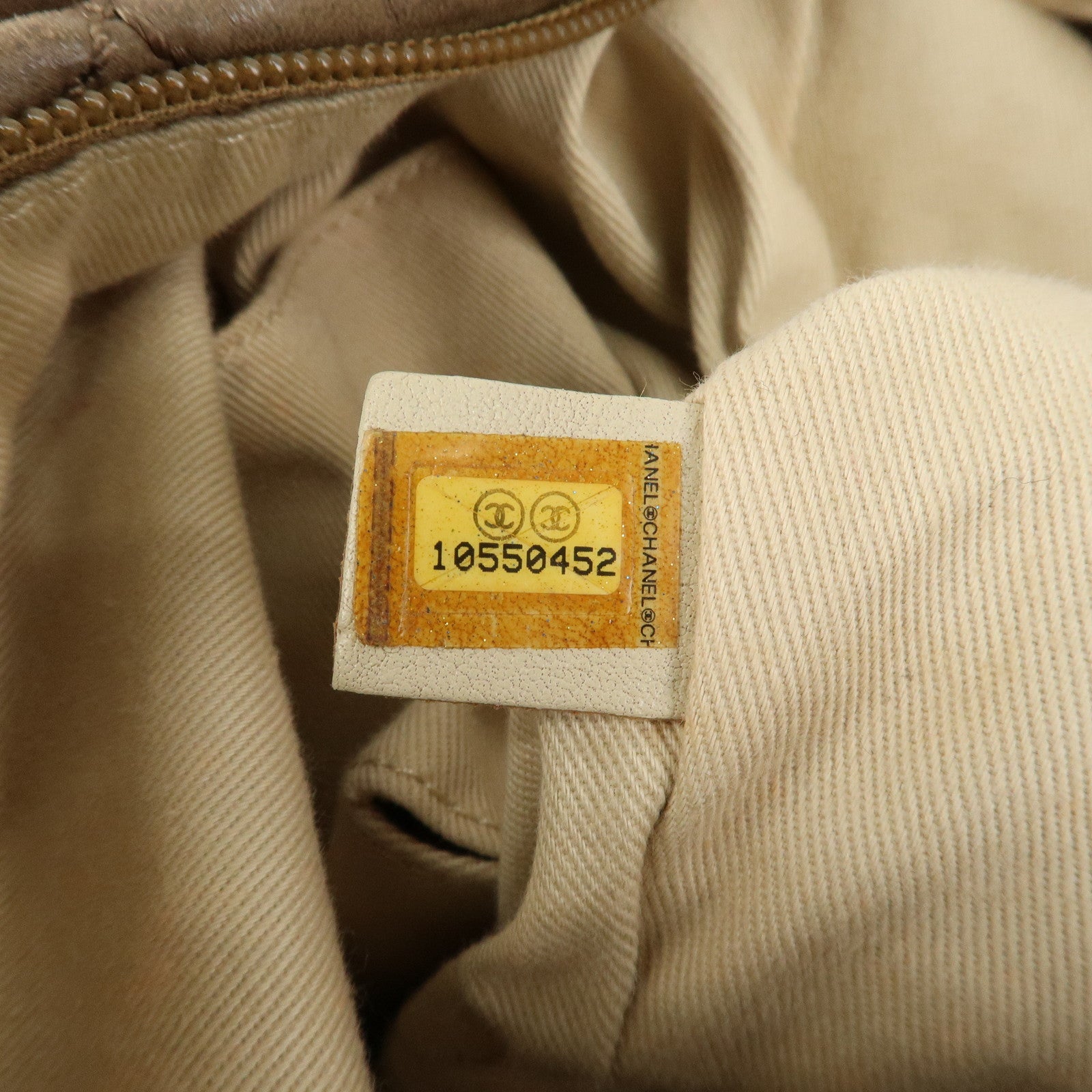 CHANEL Wild Stitch Leather Shoulder Bag Hand Bag Brown Used