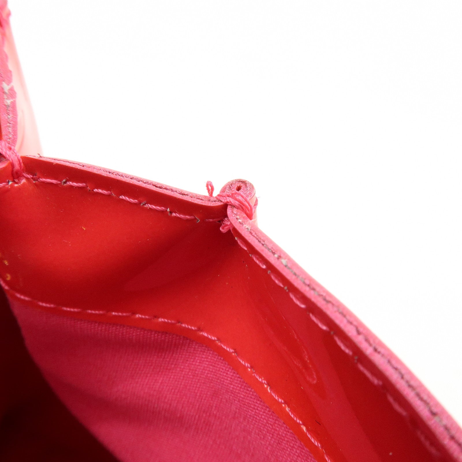 Louis Vuitton Monogram Vernis Wilshire PM Hand Bag Rose Pop M93643