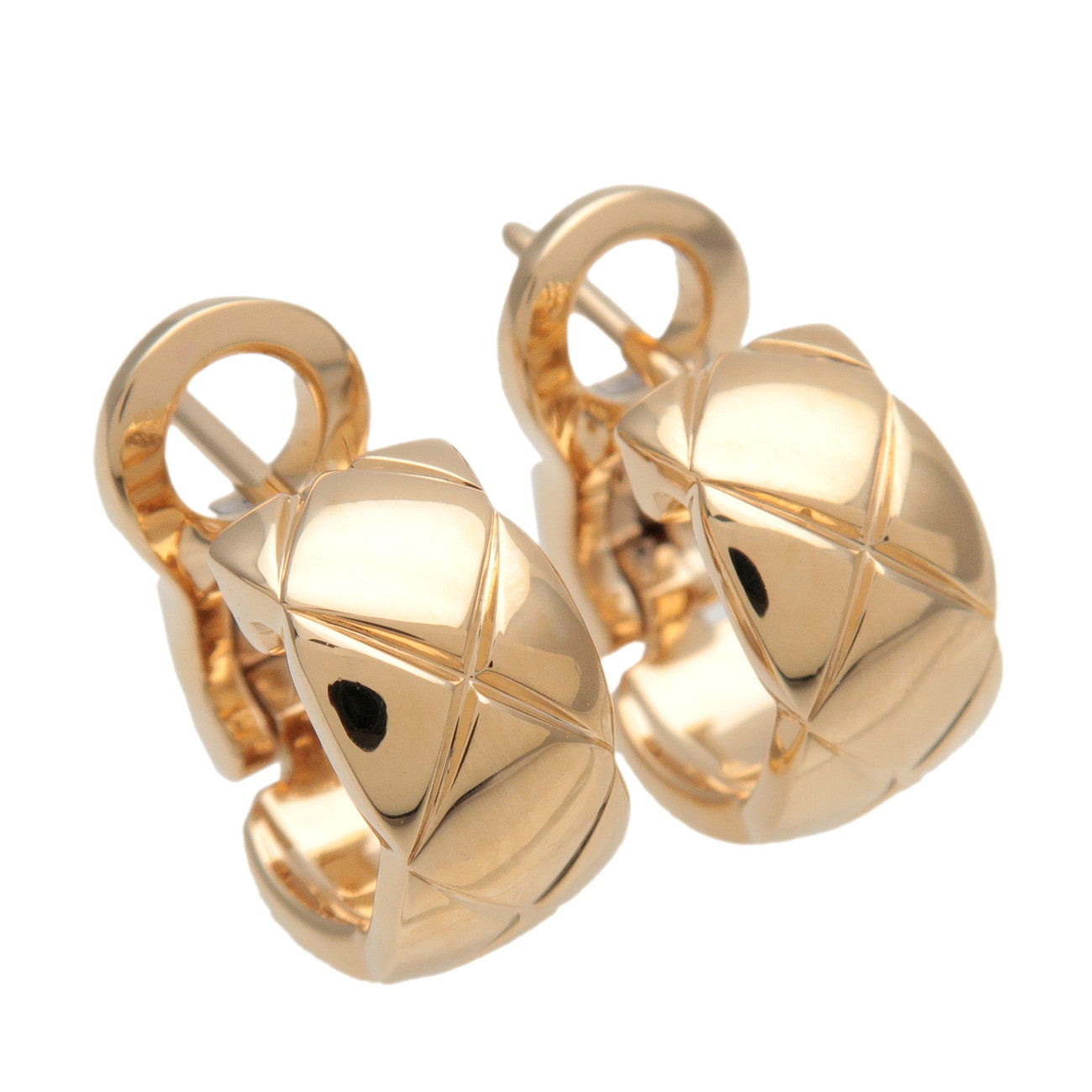 CHANEL COCO Crush Earrings K18 750YG Yellow Gold J11134
