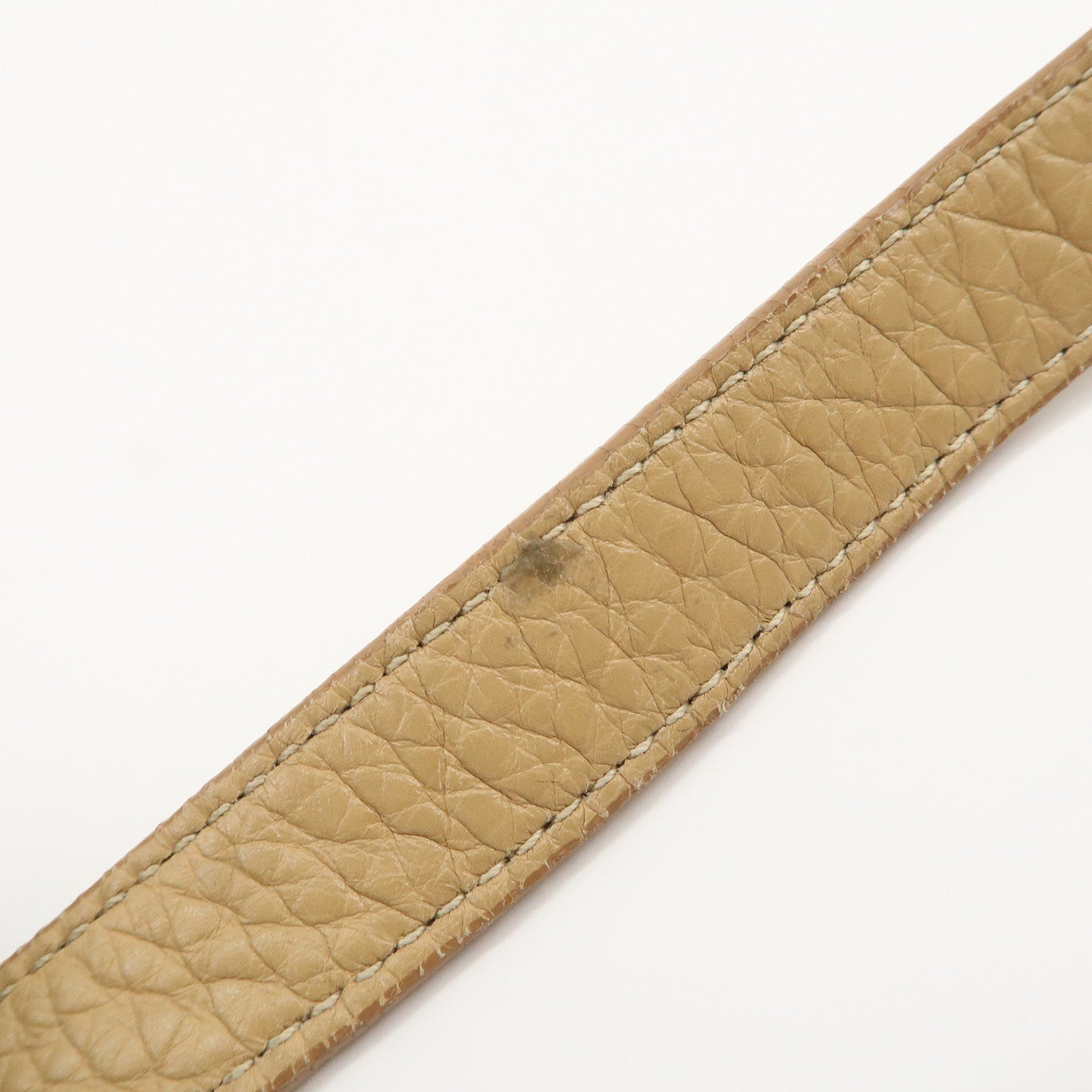 PRADA Logo Leather 2Way Bag Hand Bag Shoulder Bag Beige BN1364