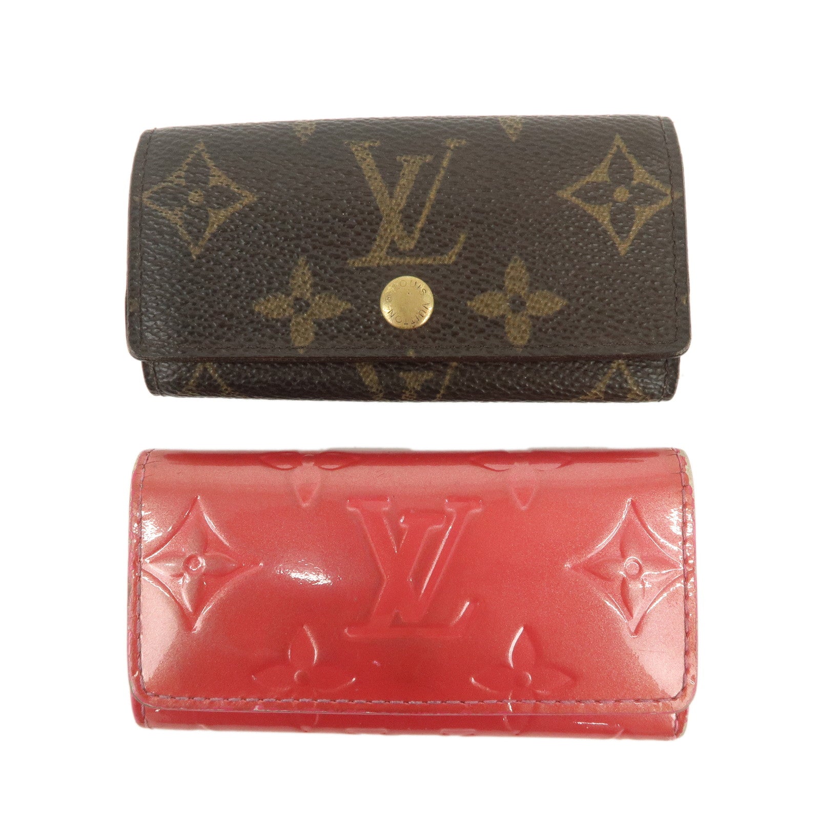 Louis Vuitton Monogram Vernis Set of 2 Key Case M9145F M62631
