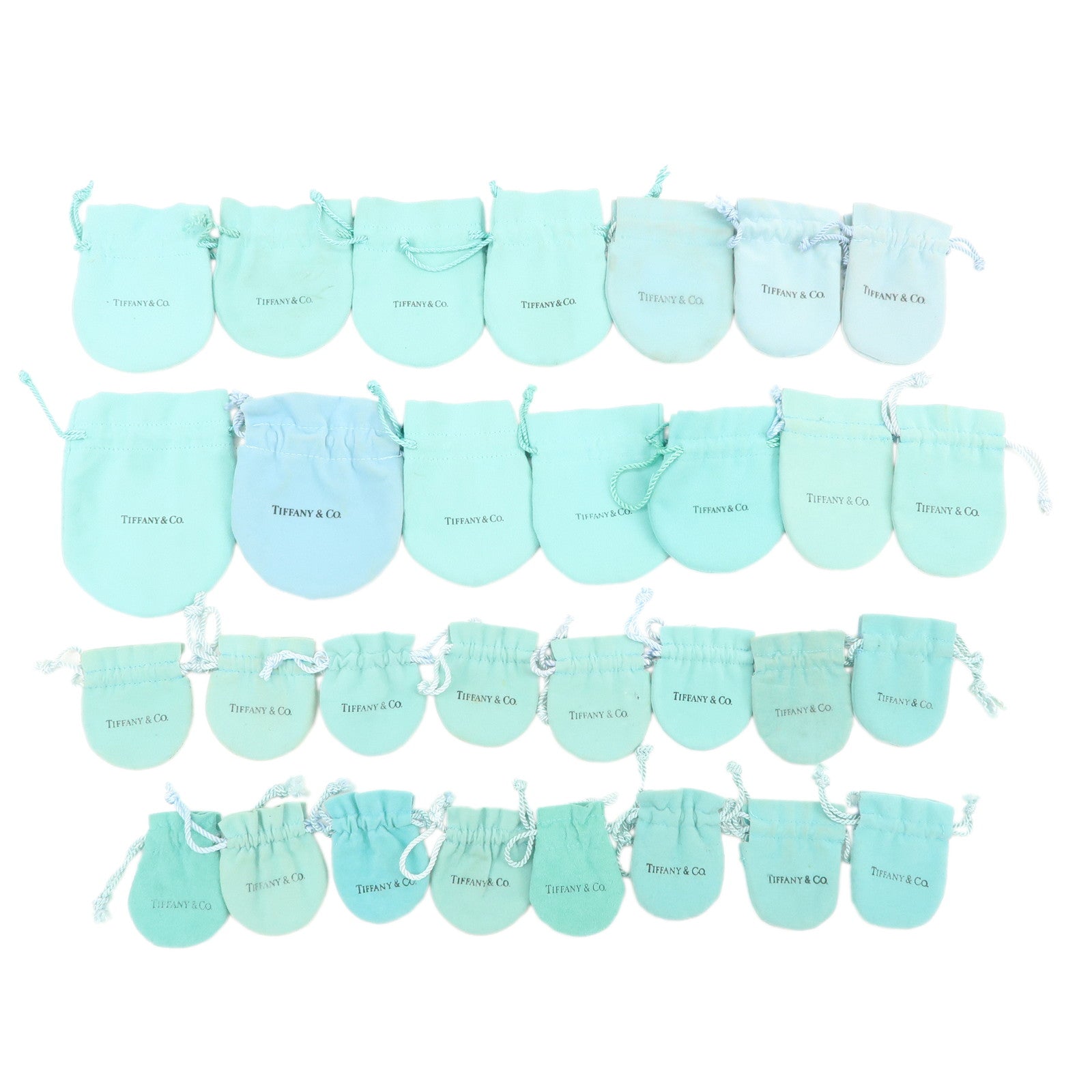 Tiffany & Co Set of 30 Dust Bags for Jewelry Tiffany Blue